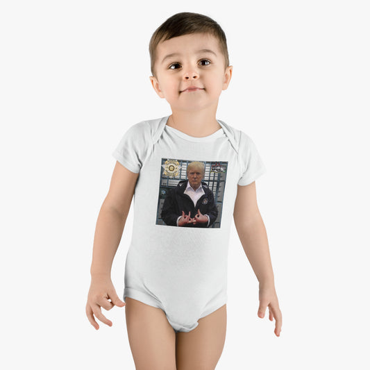 Trump Is a Blood Onesie Mug Shot