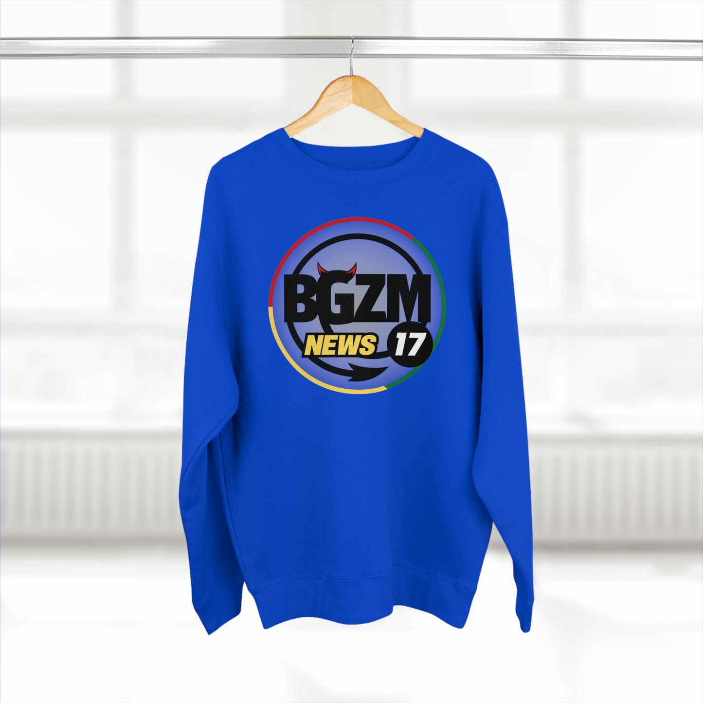 Unisex BGZM NEWS 17 Premium Crewneck Sweatshirt