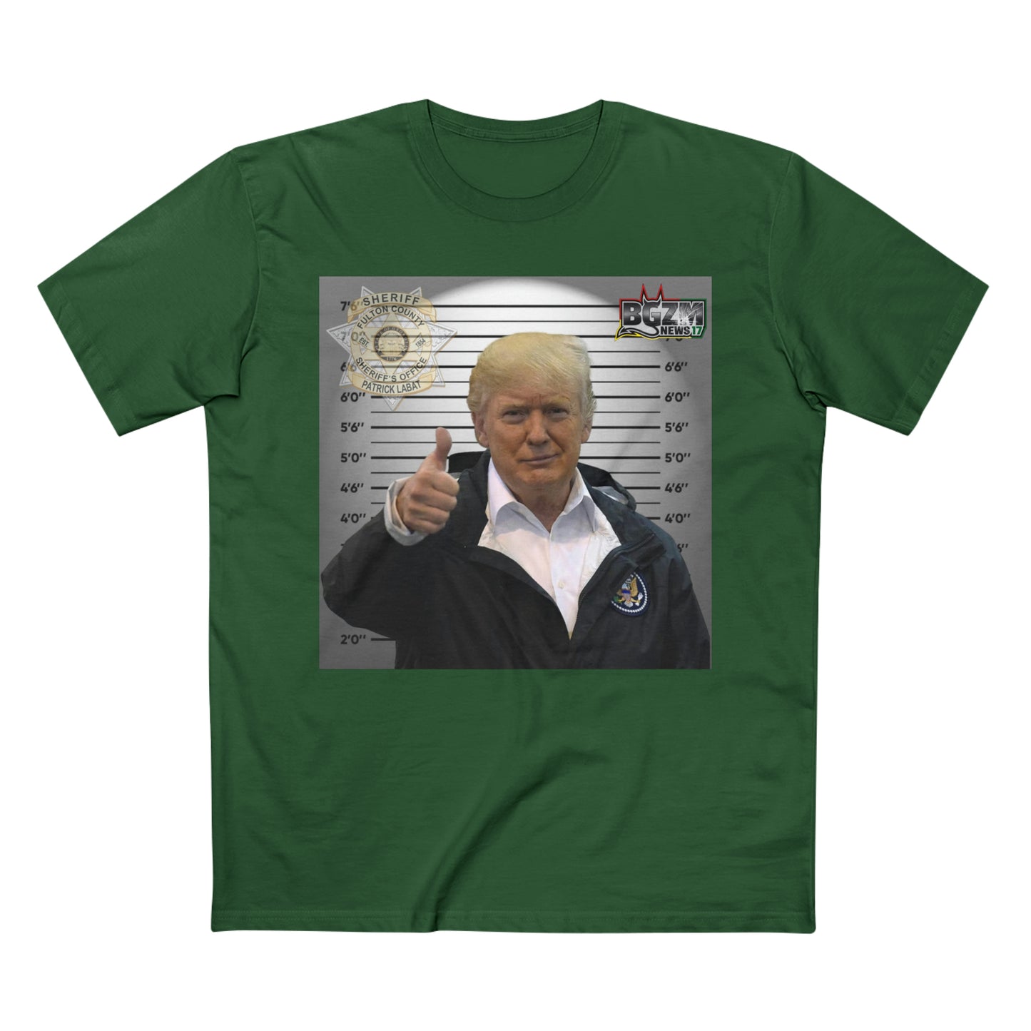 Thumbs Up For Trump Men's Staple Tee