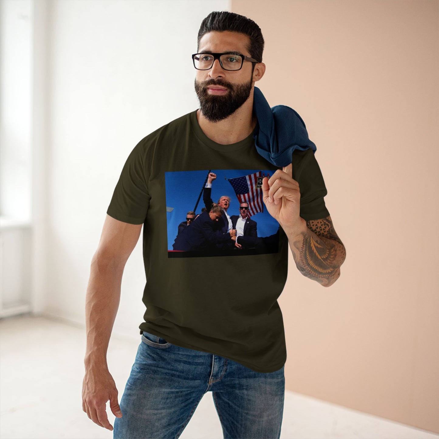 Trump Fights For USA T Shirt