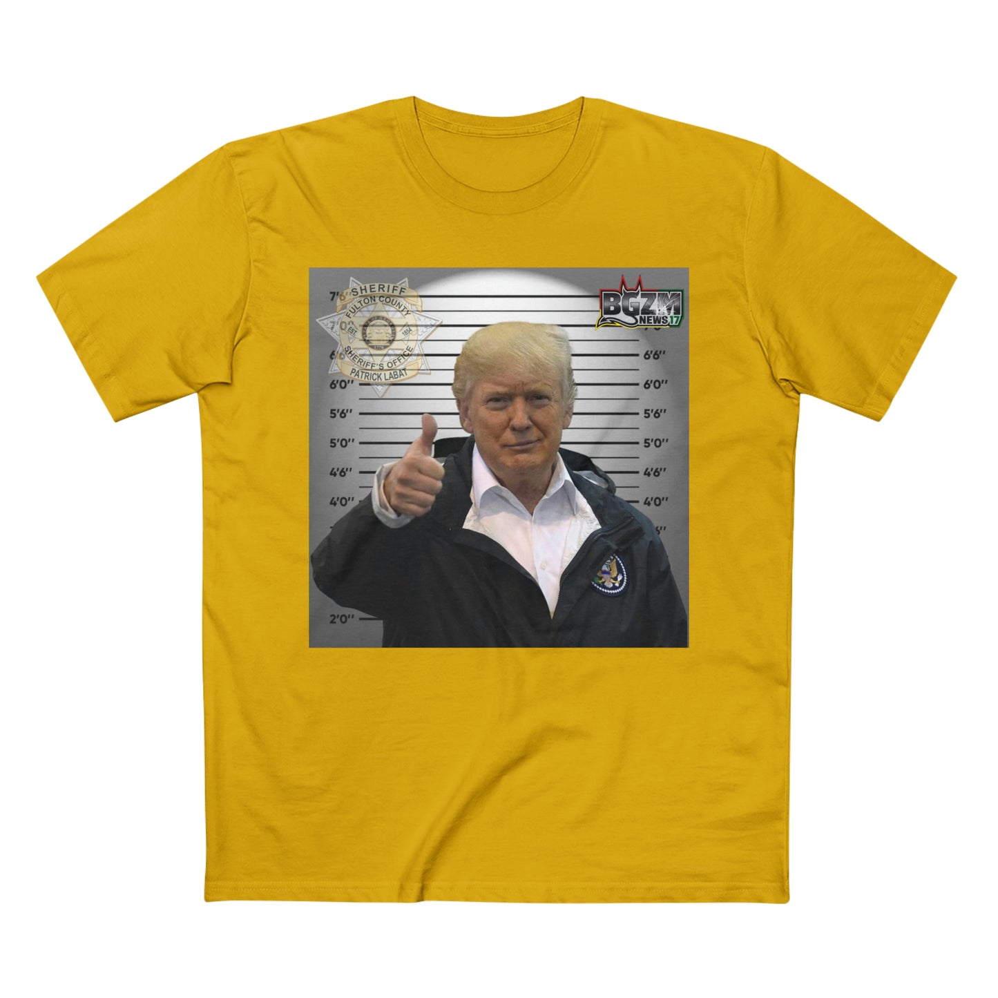 Thumbs Up For Trump Men's Staple Tee