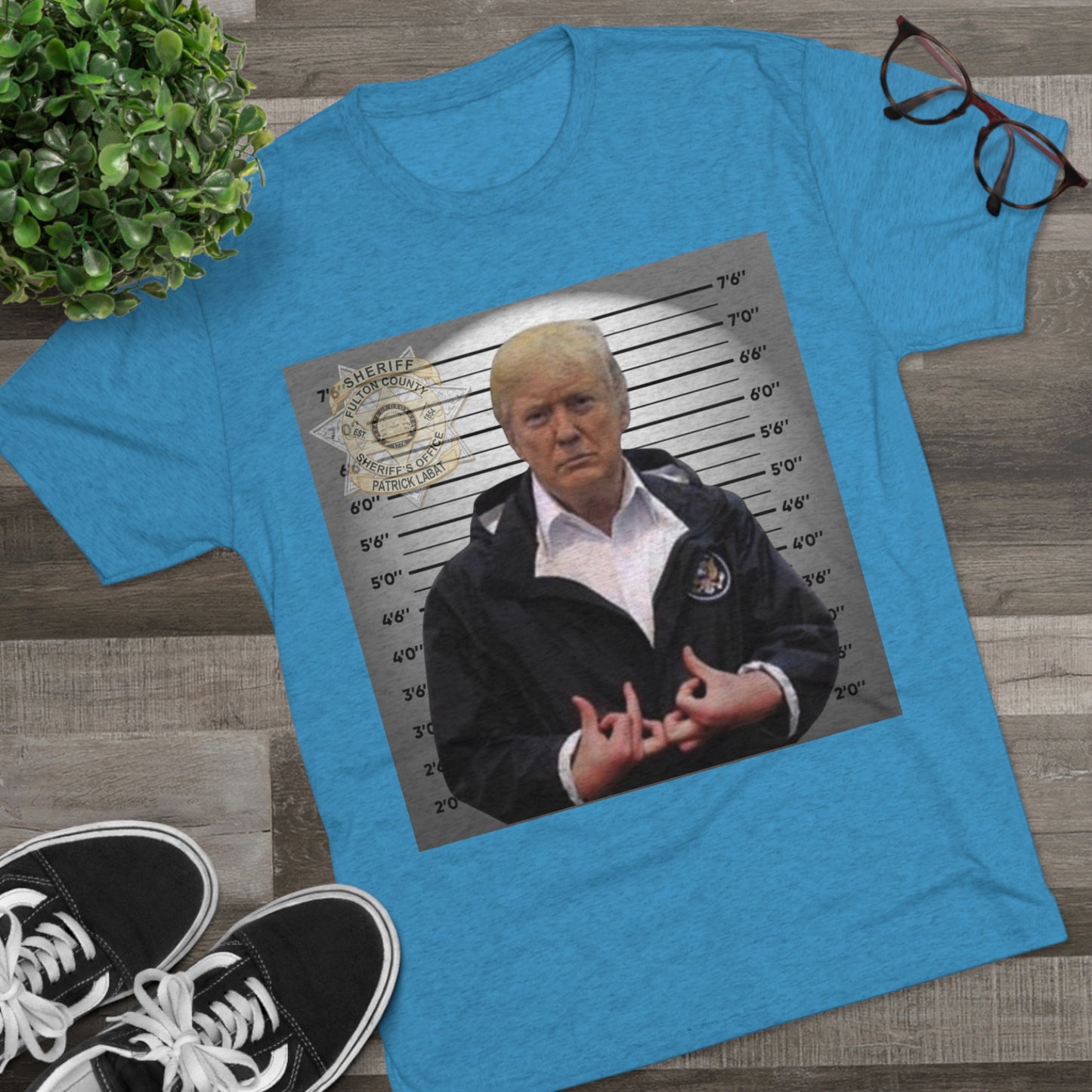 Trump is a Blood Unisex Tri-Blend Crew Tee