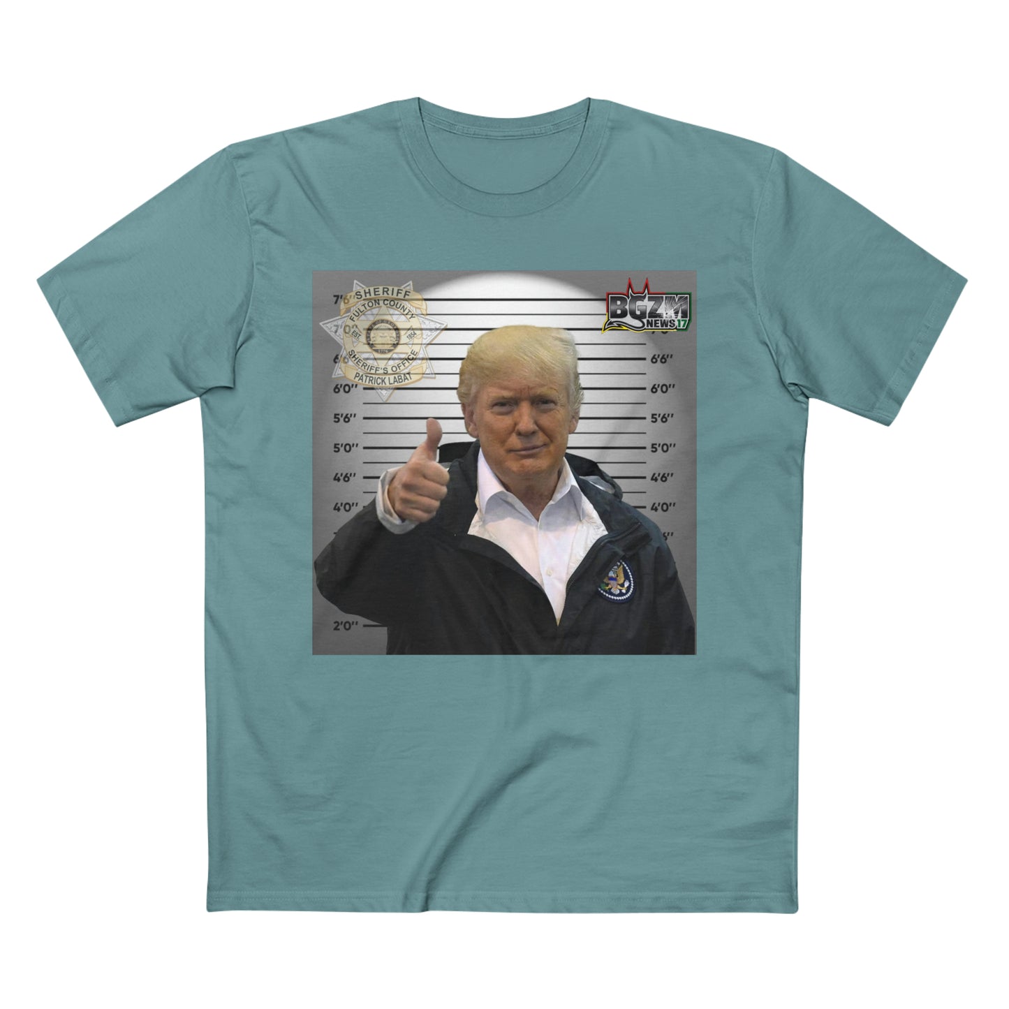 Thumbs Up For Trump Men's Staple Tee