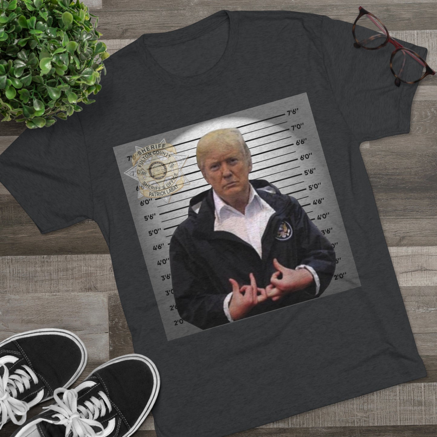 Trump is a Blood Unisex Tri-Blend Crew Tee