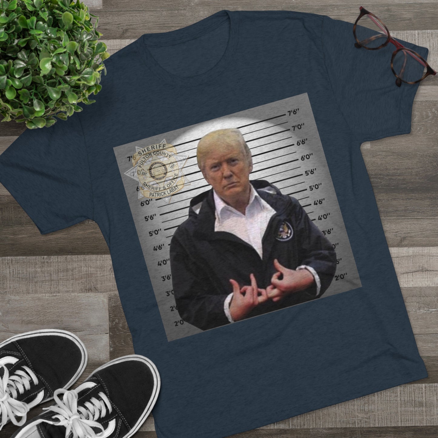 Trump is a Blood Unisex Tri-Blend Crew Tee