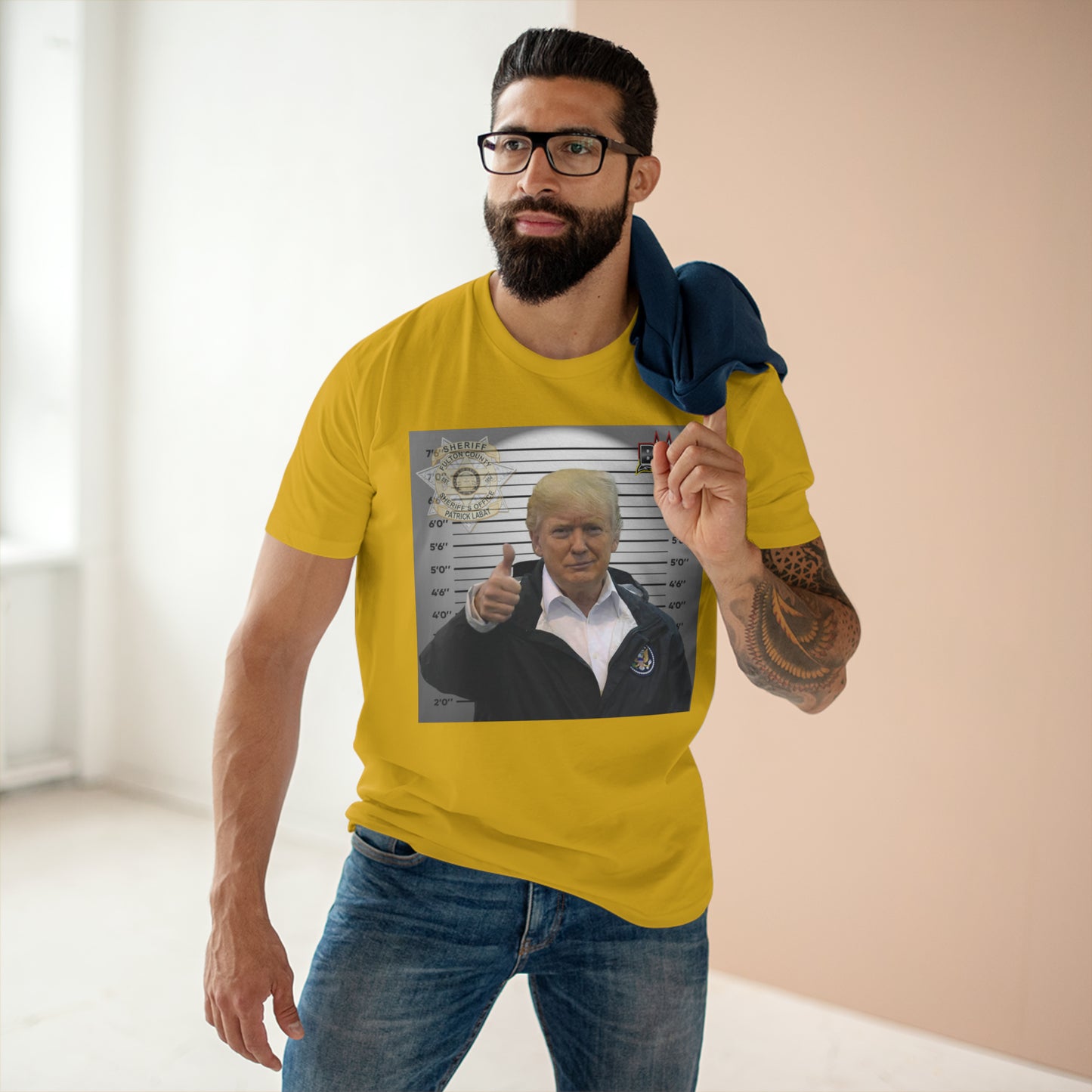 Thumbs Up For Trump Men's Staple Tee