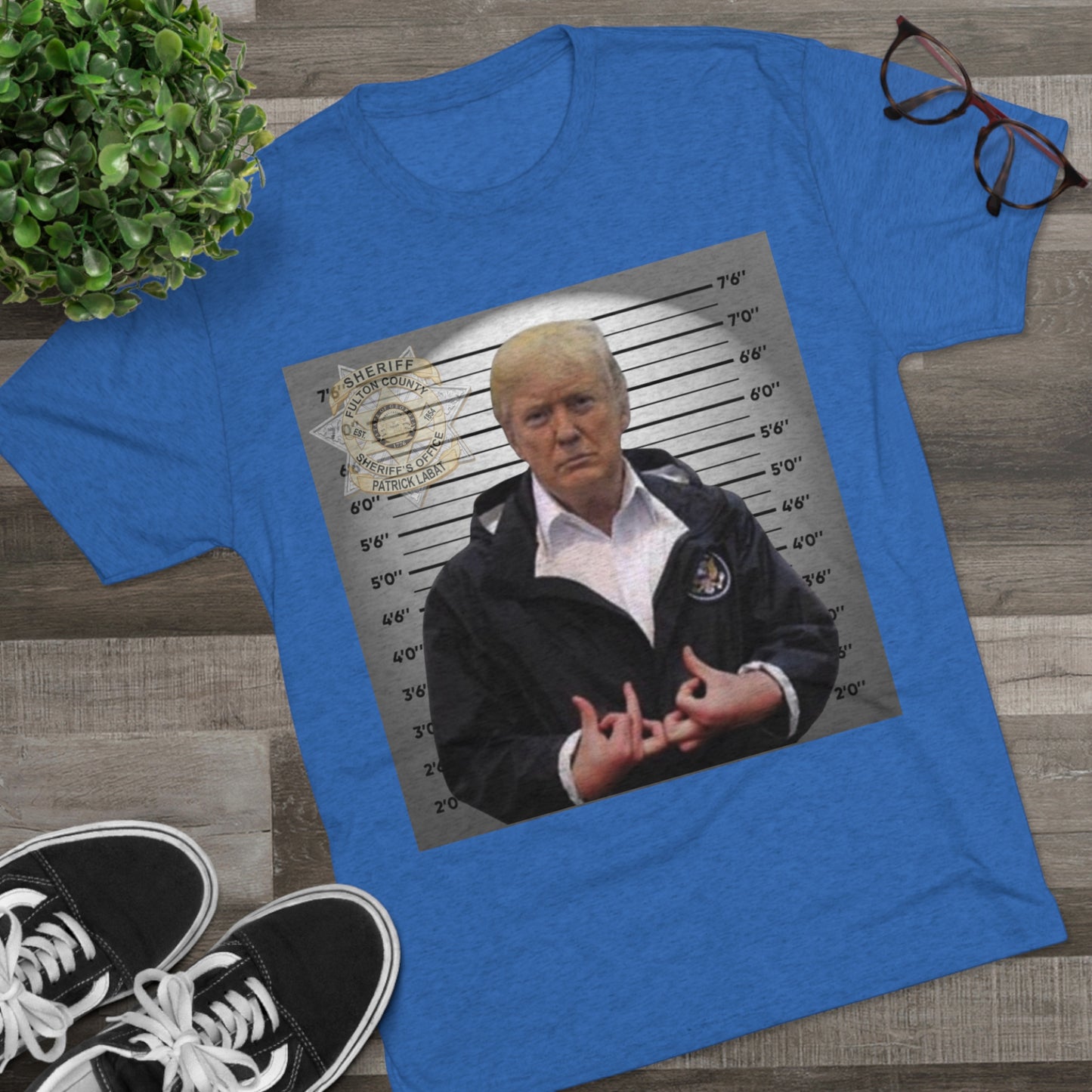 Trump is a Blood Unisex Tri-Blend Crew Tee