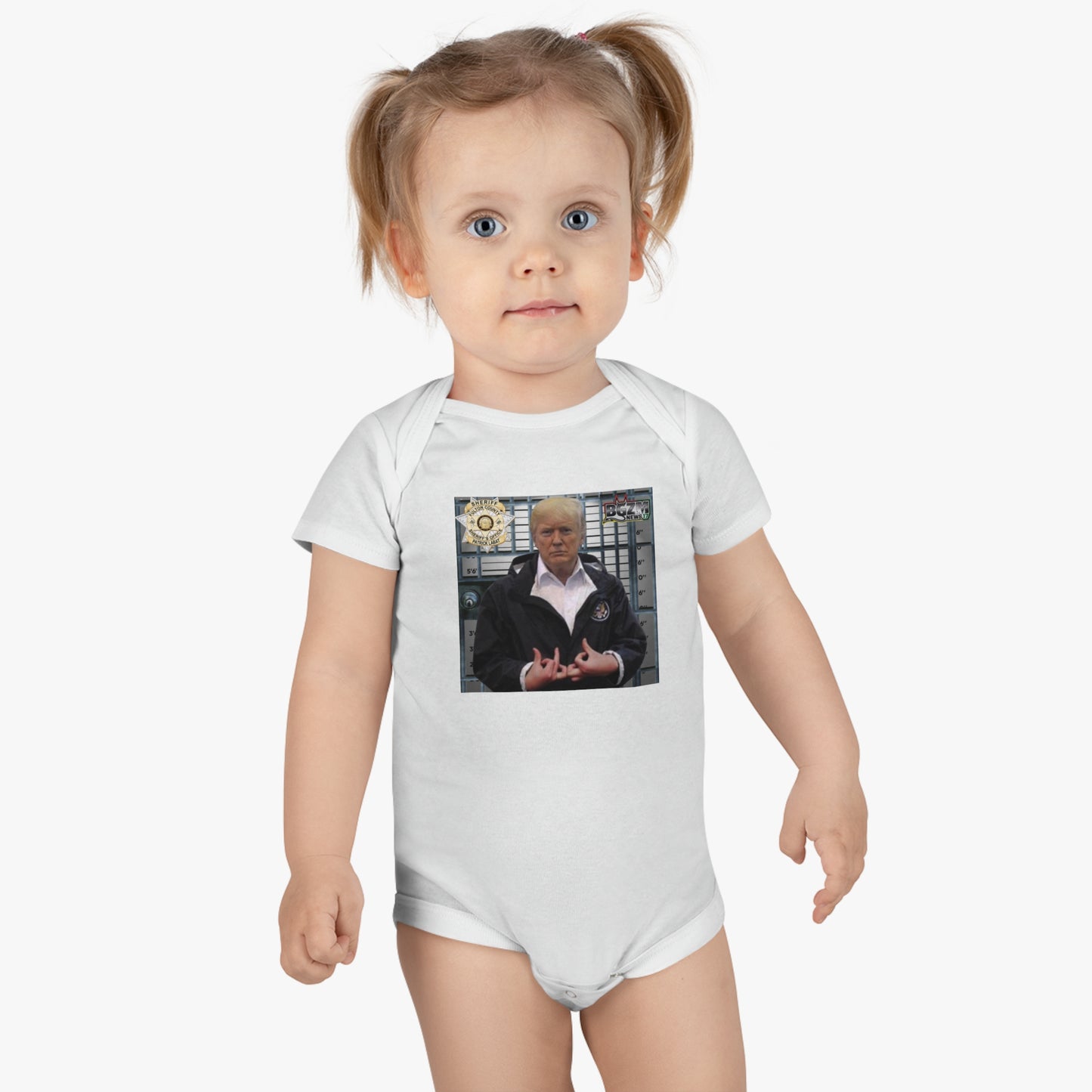 Trump Is a Blood Onesie Mug Shot
