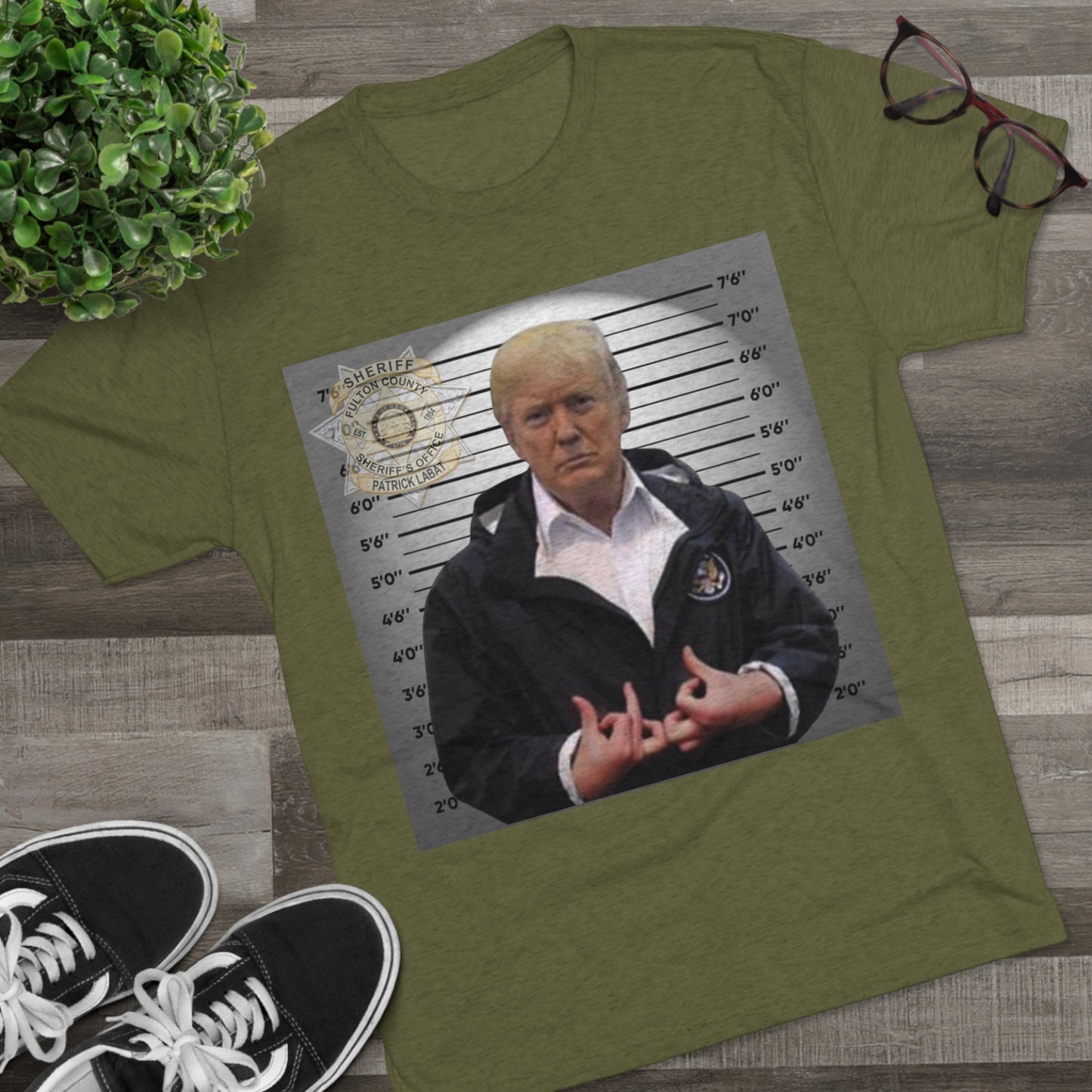 Trump is a Blood Unisex Tri-Blend Crew Tee