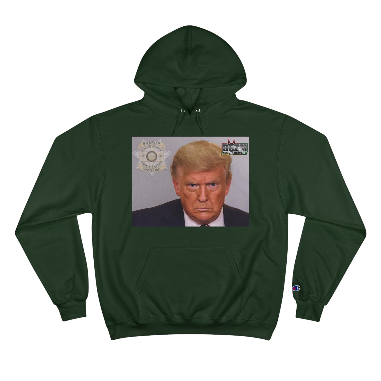 Trump 2024 Mugshot 2 Champion Hoodie