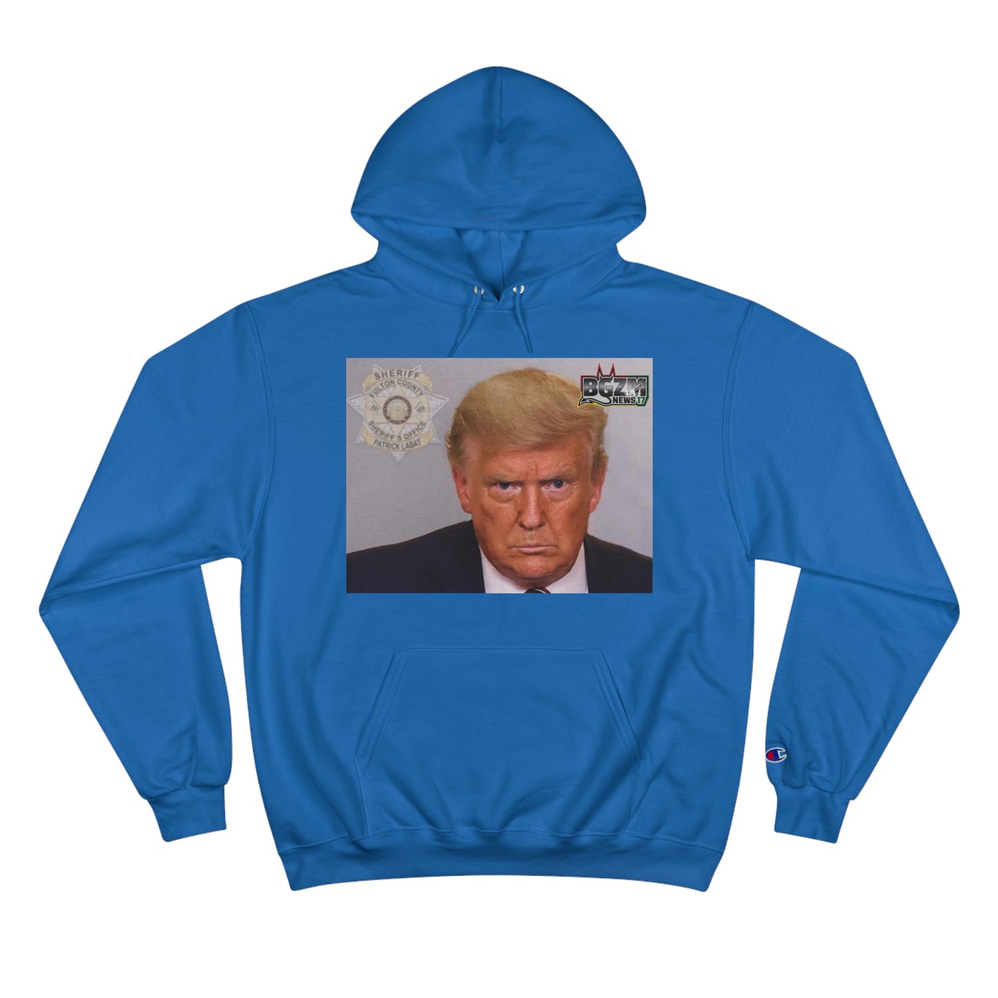Trump 2024 Mugshot 2 Champion Hoodie