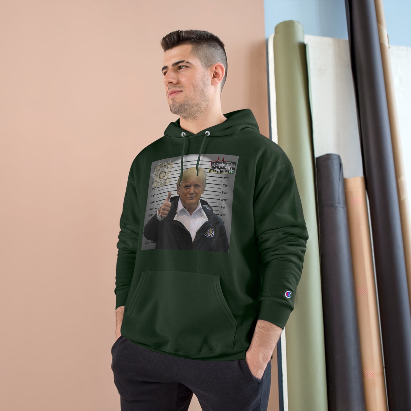Thumbs Up for Trump Champion Hoodie