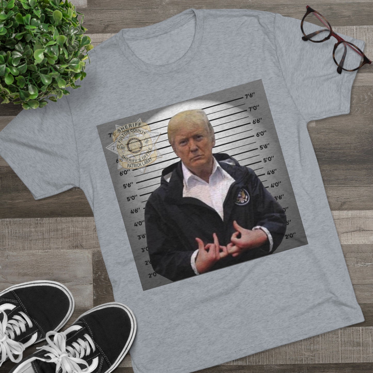 Trump is a Blood Unisex Tri-Blend Crew Tee