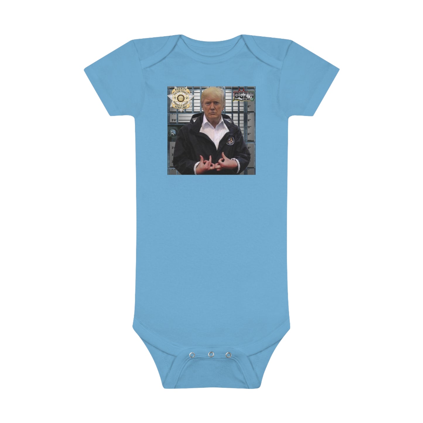Trump Is a Blood Onesie Mug Shot