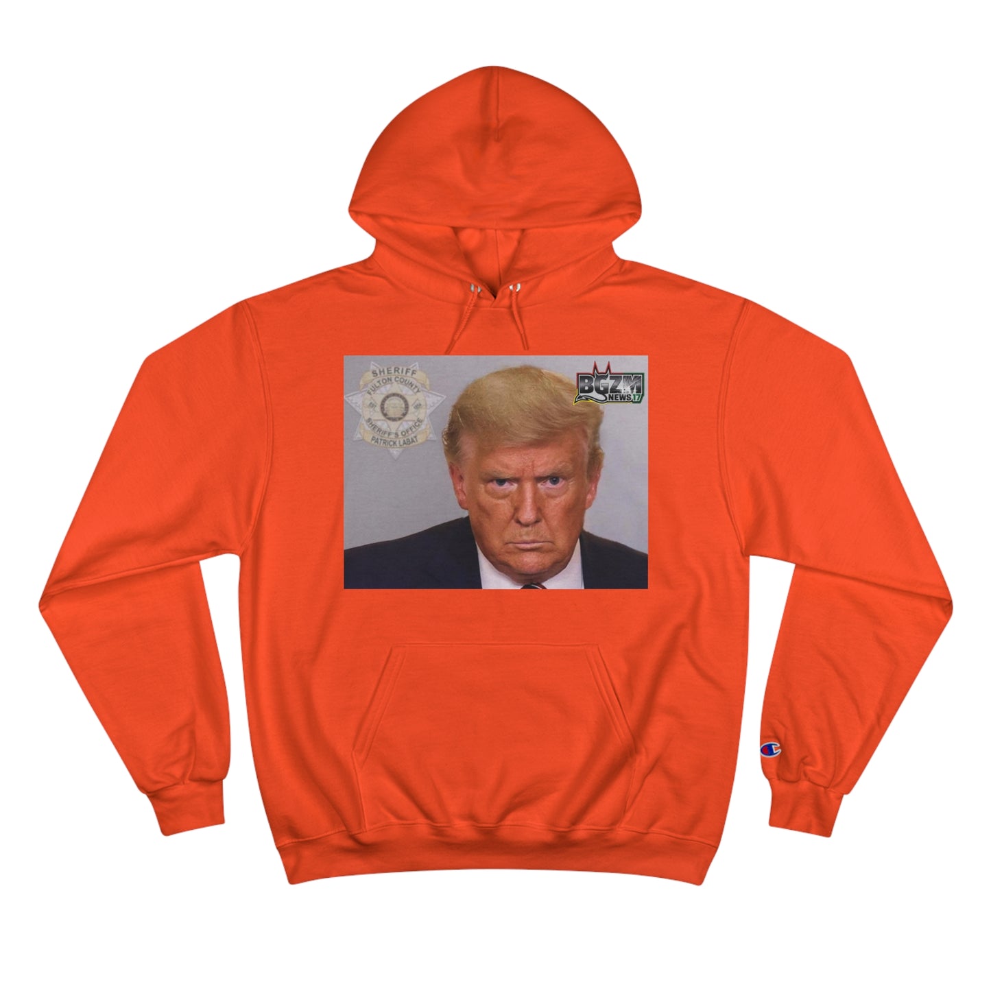 Trump 2024 Mugshot 2 Champion Hoodie