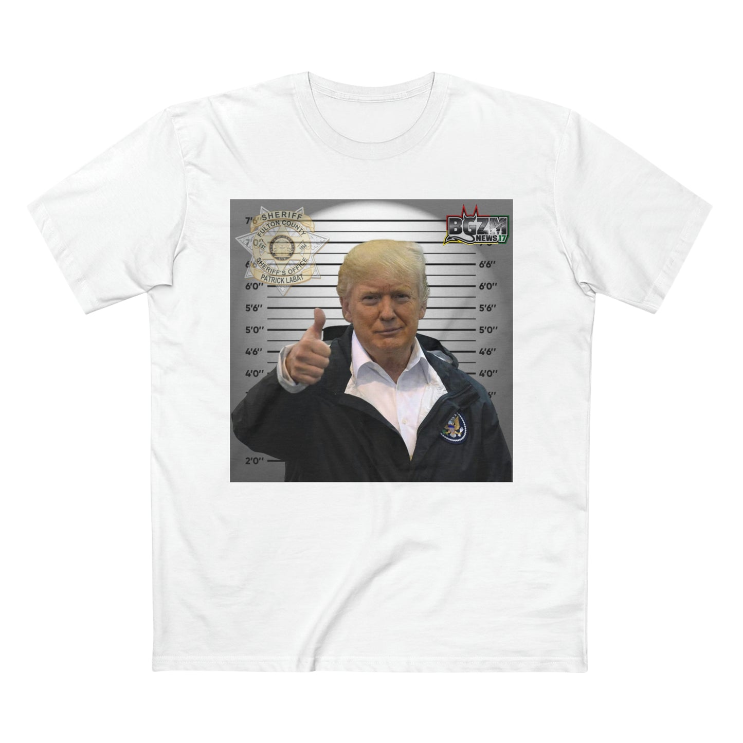 Thumbs Up For Trump Men's Staple Tee