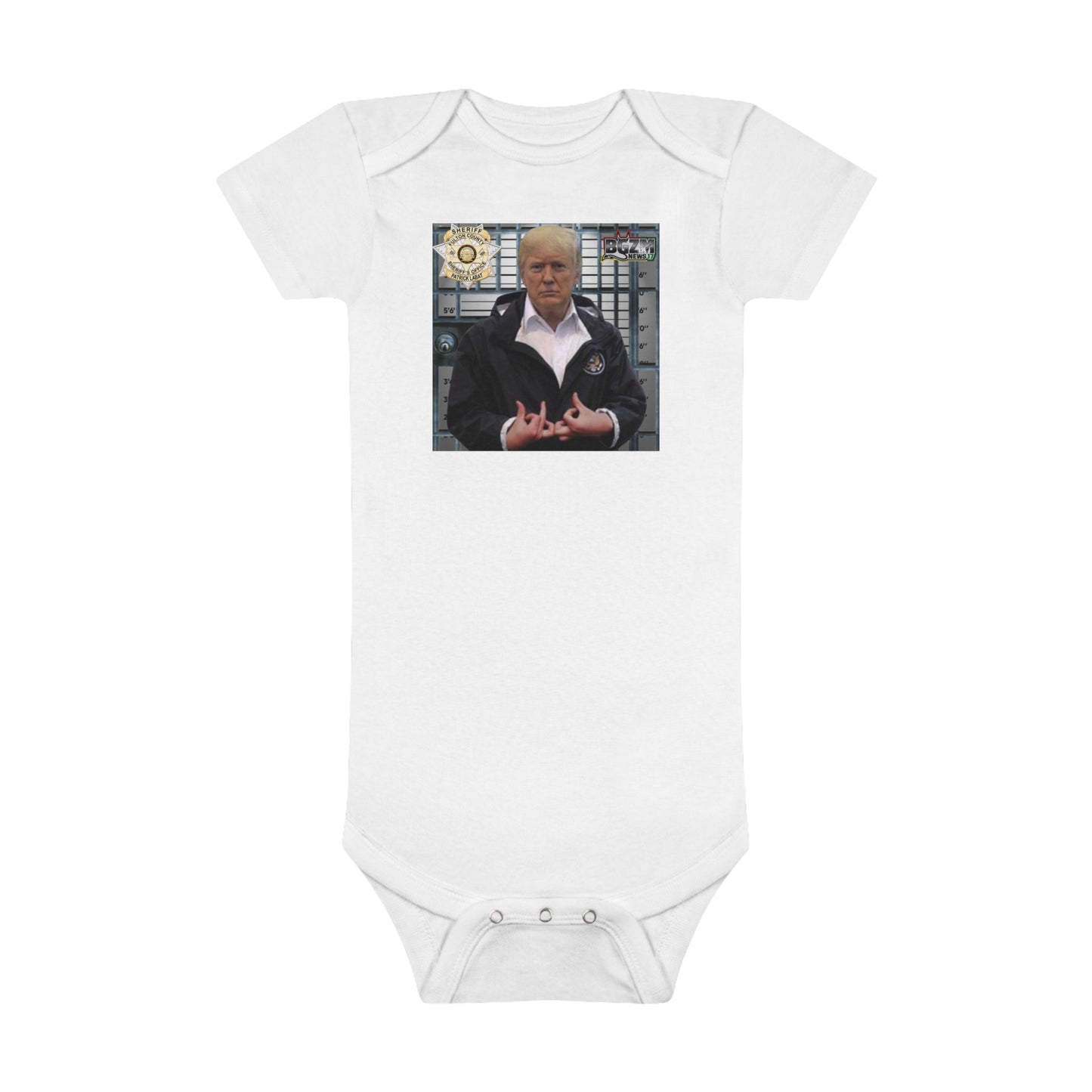 Trump Is a Blood Onesie Mug Shot