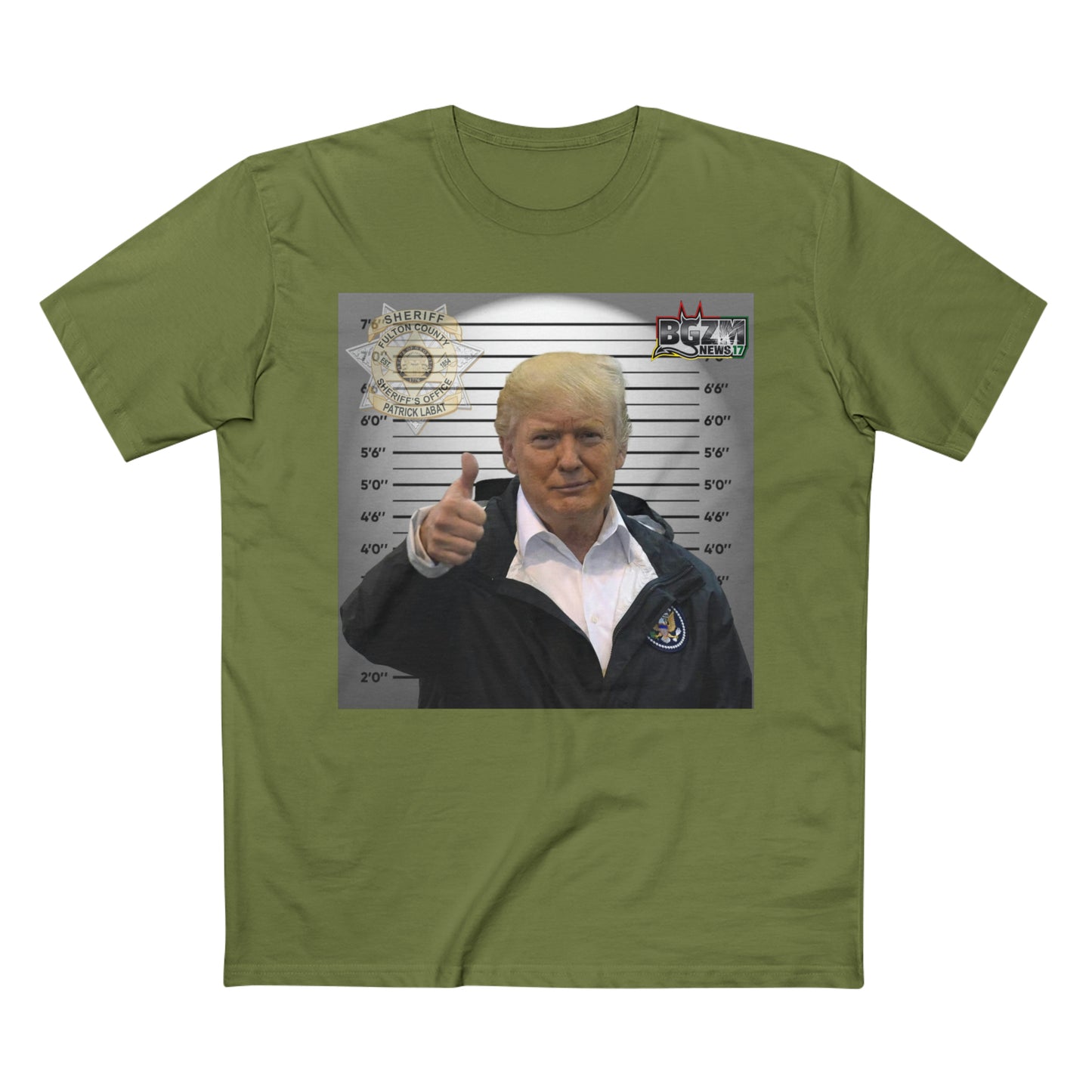 Thumbs Up For Trump Men's Staple Tee