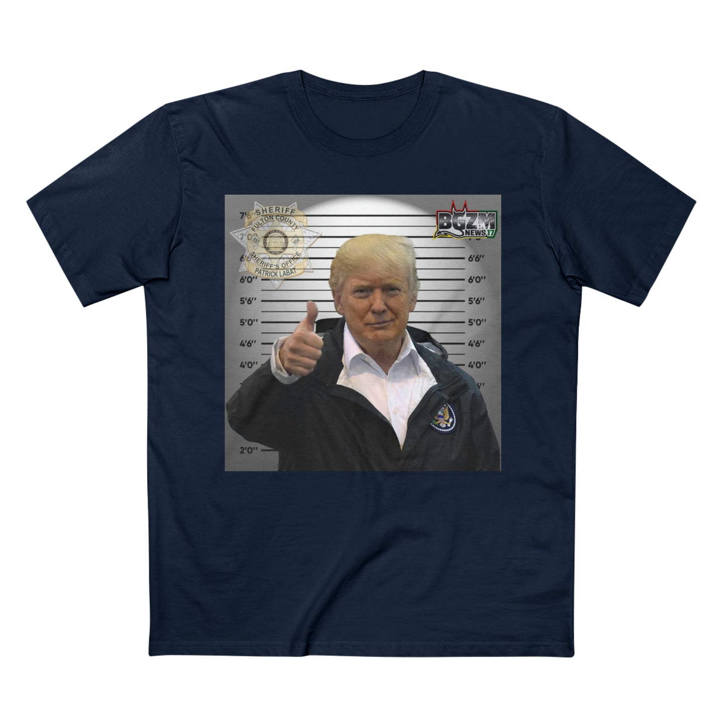 Thumbs Up For Trump Men's Staple Tee