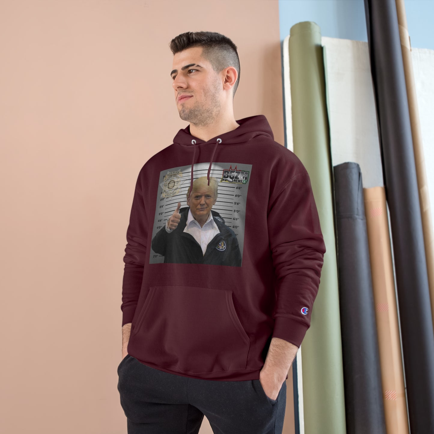 Thumbs Up for Trump Champion Hoodie