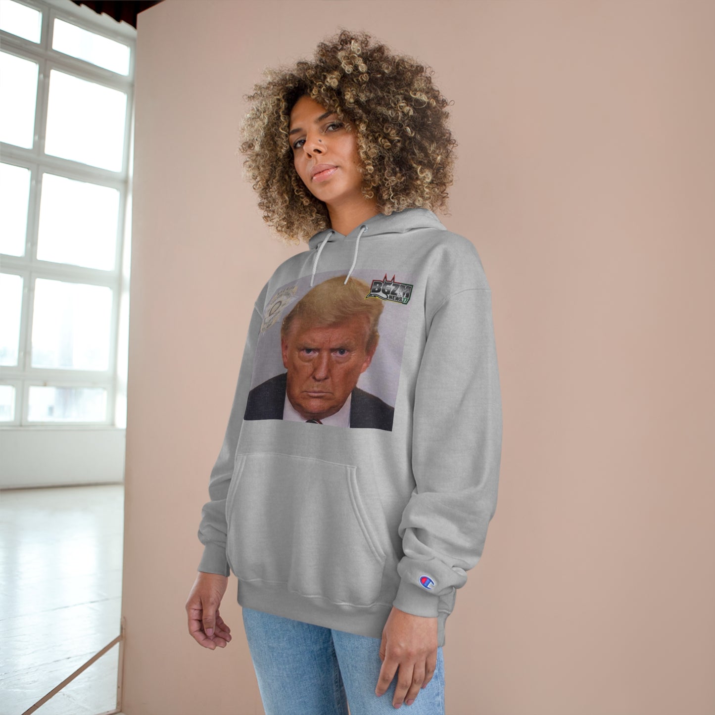 Trump 2024 Mugshot 2 Champion Hoodie