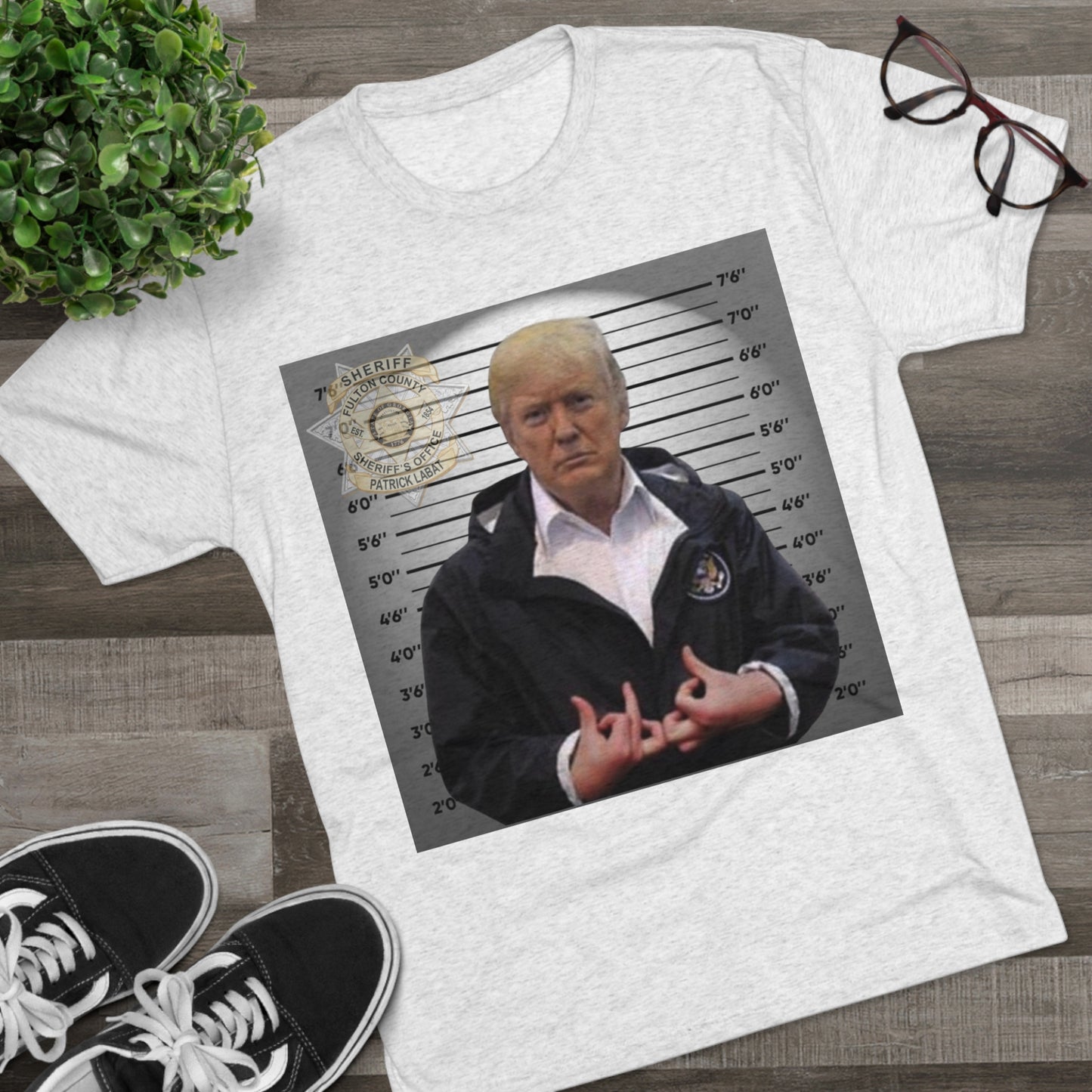 Trump is a Blood Unisex Tri-Blend Crew Tee