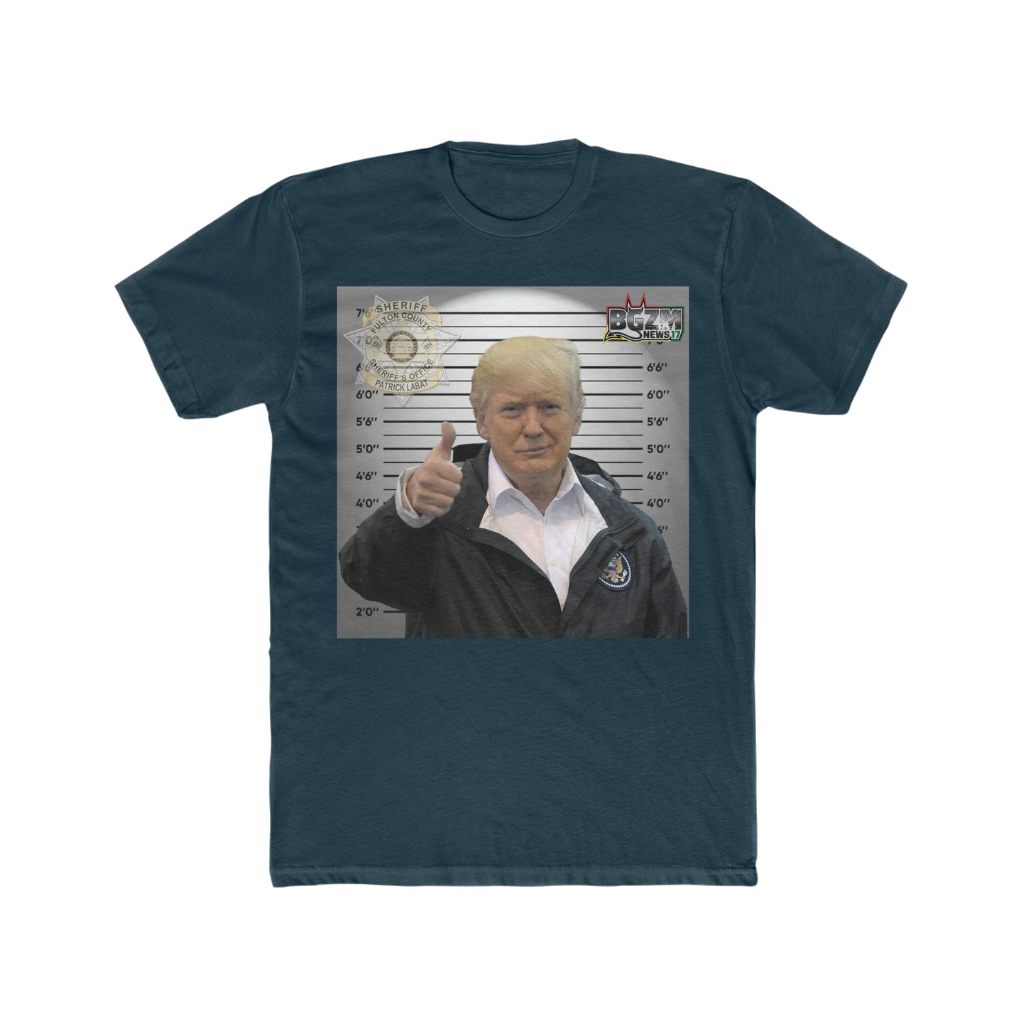 Thumbs Up for Trump Men's Cotton Crew Tee