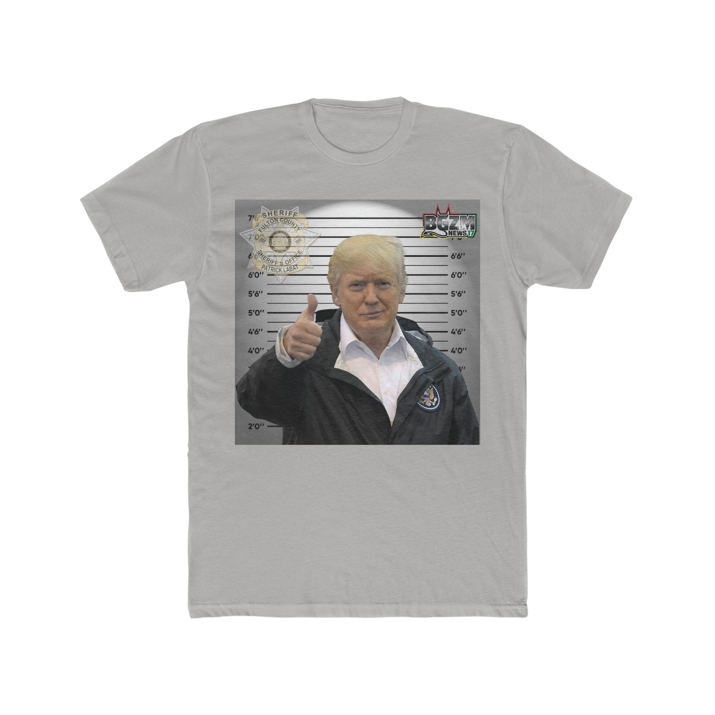 Thumbs Up for Trump Men's Cotton Crew Tee