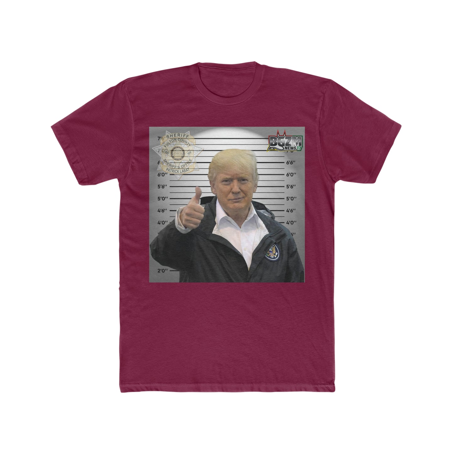 Thumbs Up for Trump Men's Cotton Crew Tee