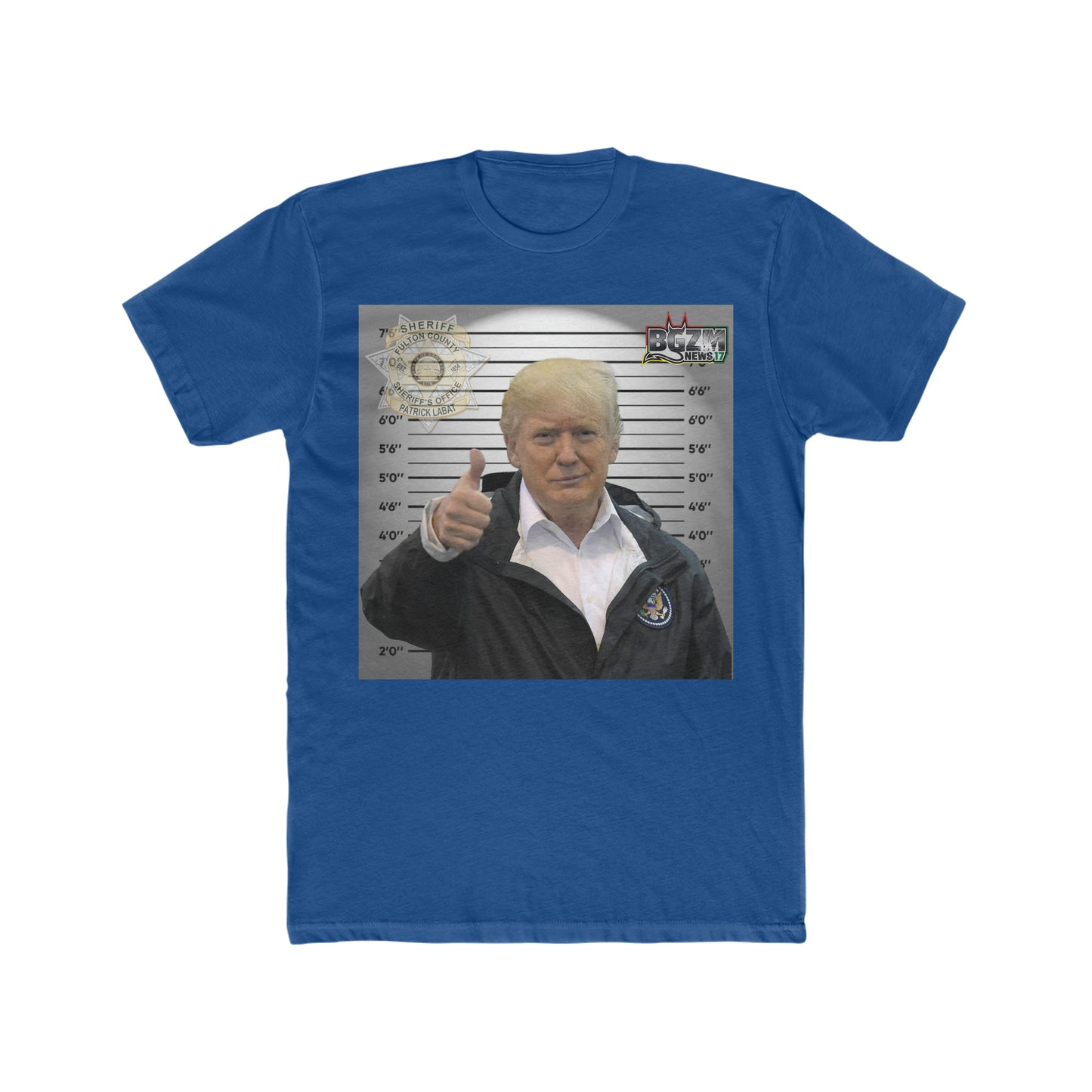 Thumbs Up for Trump Men's Cotton Crew Tee