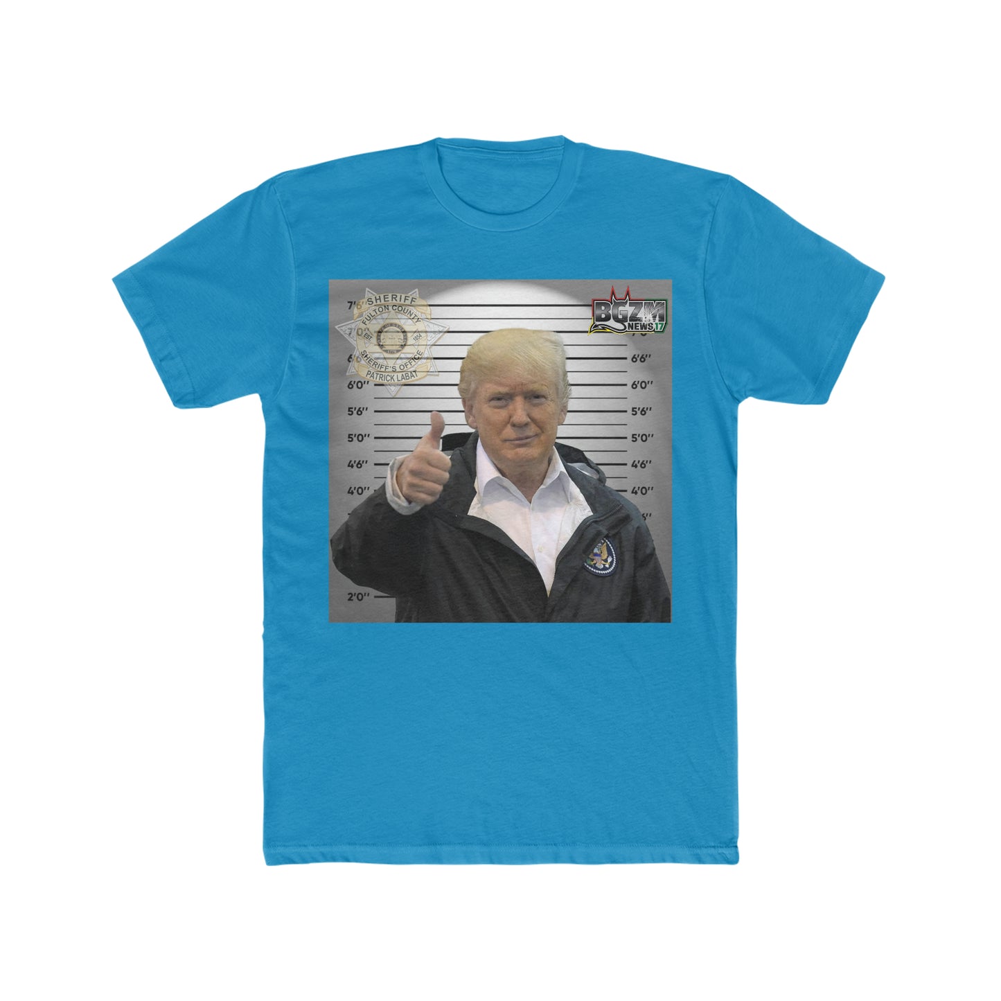 Thumbs Up for Trump Men's Cotton Crew Tee