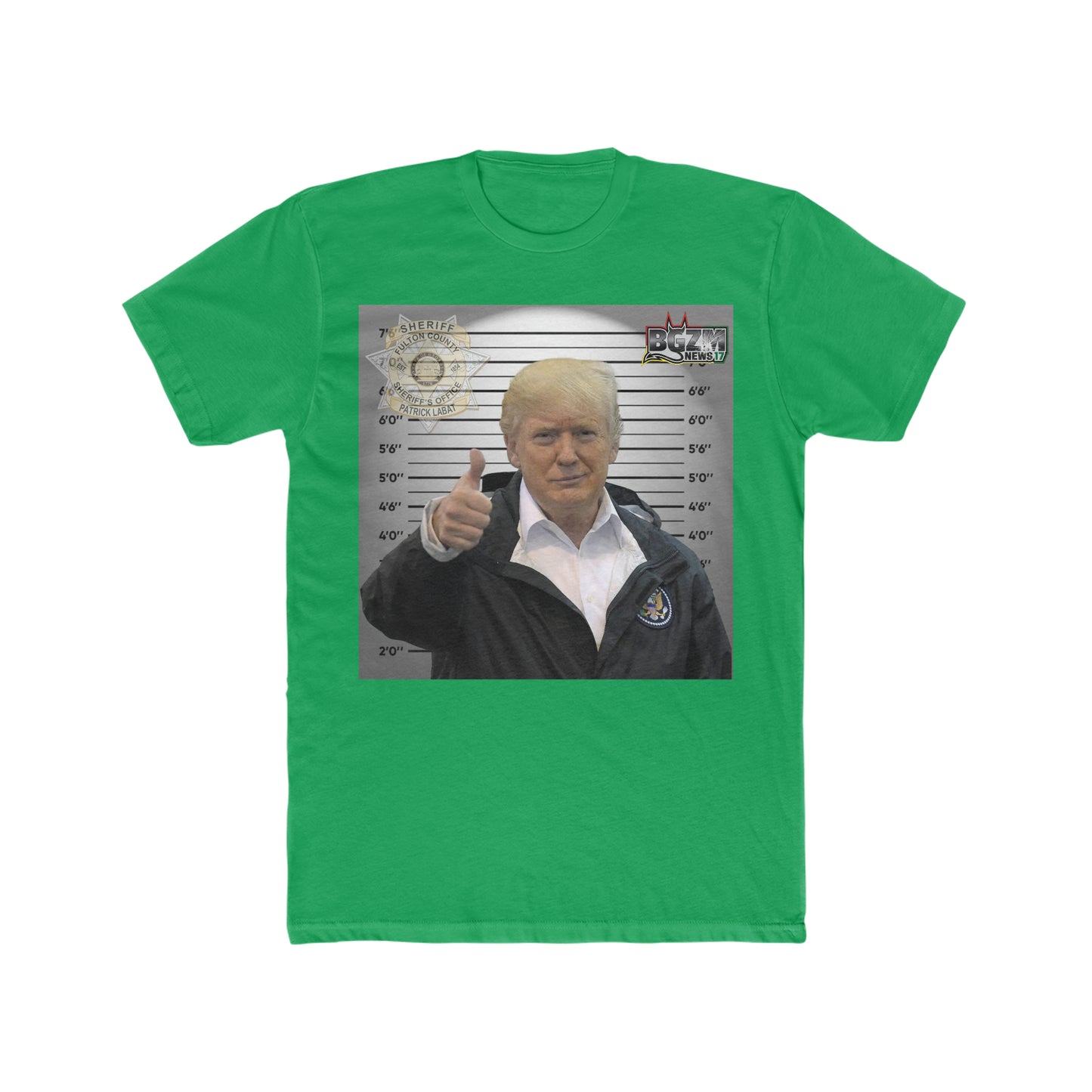 Thumbs Up for Trump Men's Cotton Crew Tee