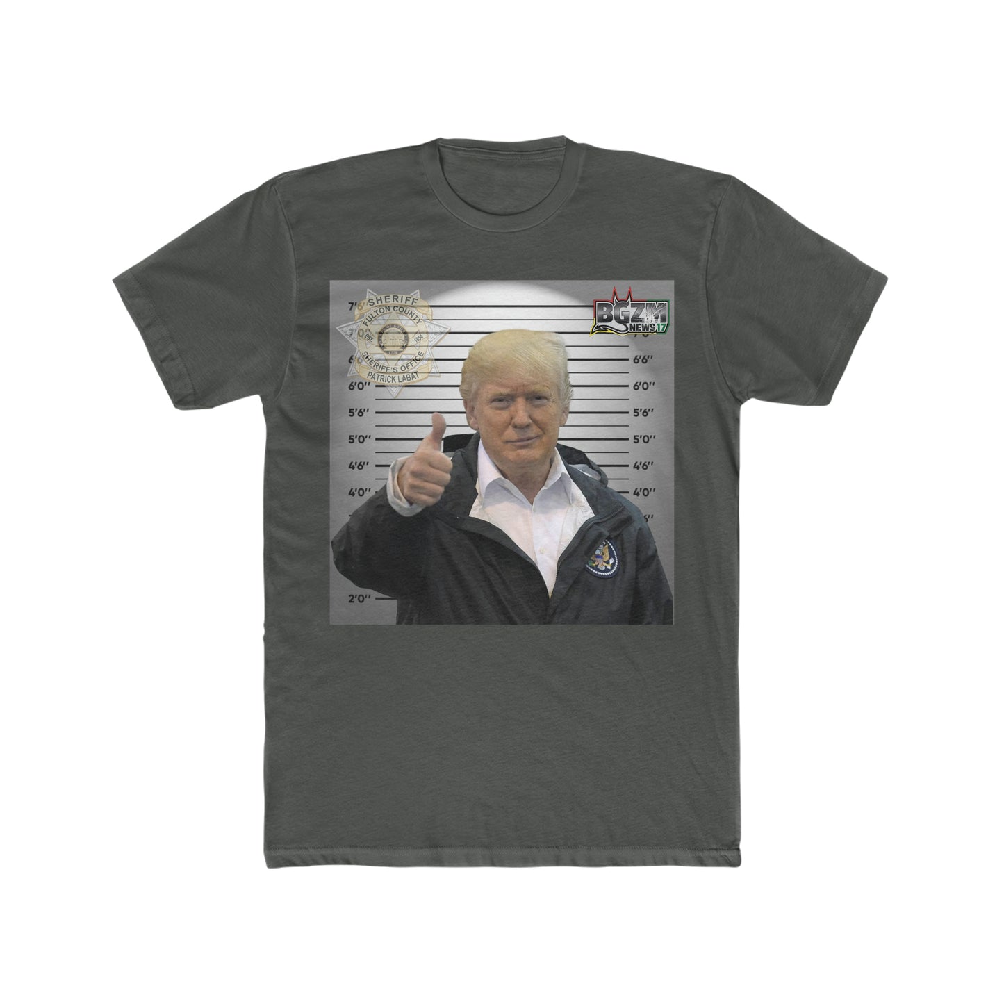 Thumbs Up for Trump Men's Cotton Crew Tee