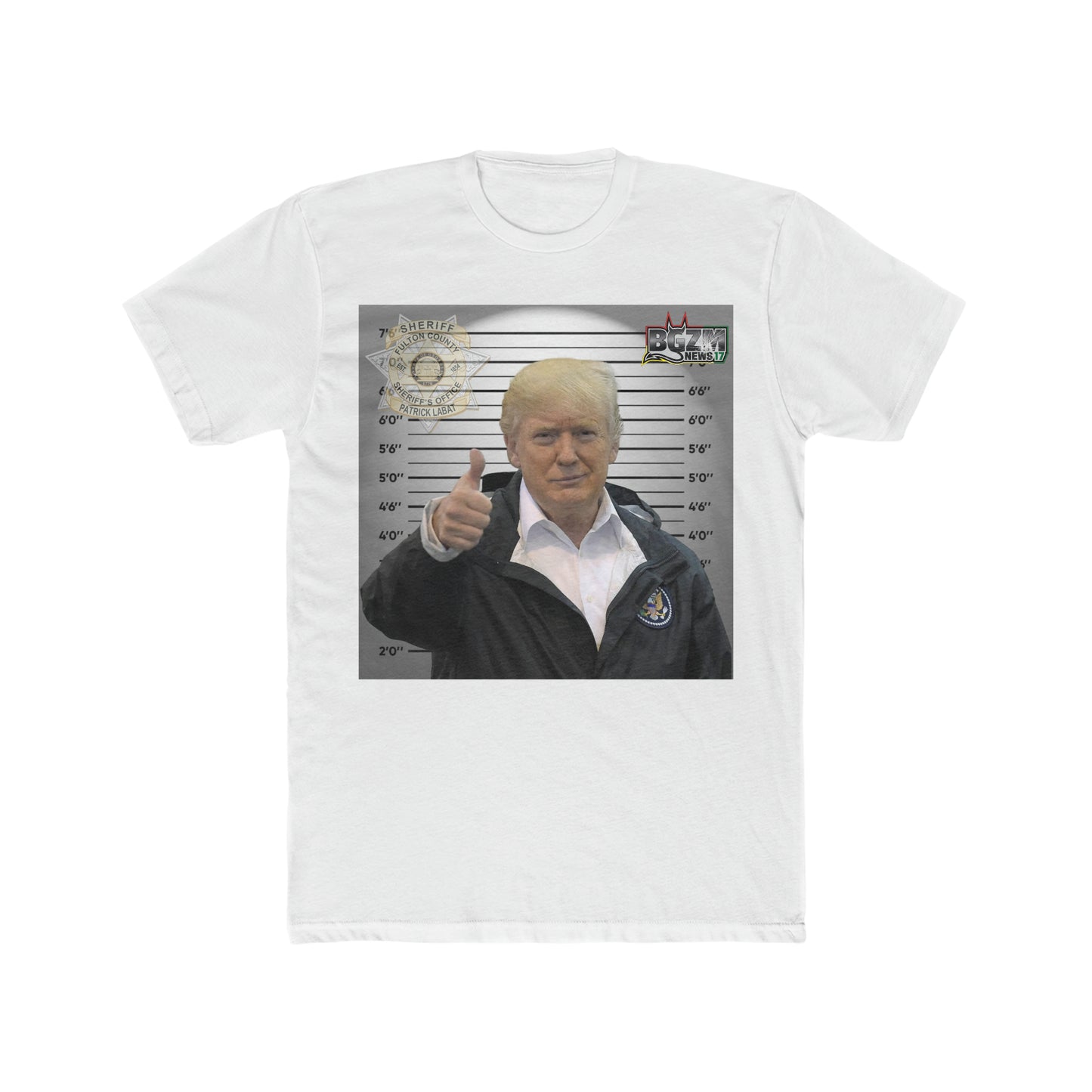 Thumbs Up for Trump Men's Cotton Crew Tee