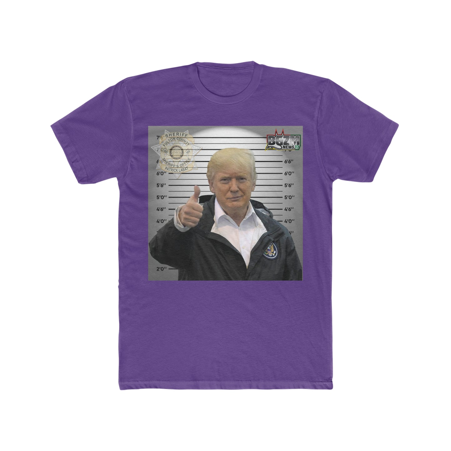 Thumbs Up for Trump Men's Cotton Crew Tee