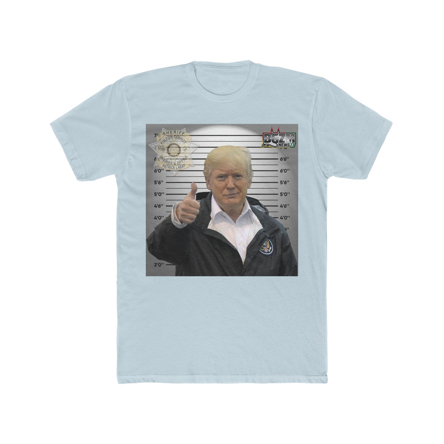 Thumbs Up for Trump Men's Cotton Crew Tee