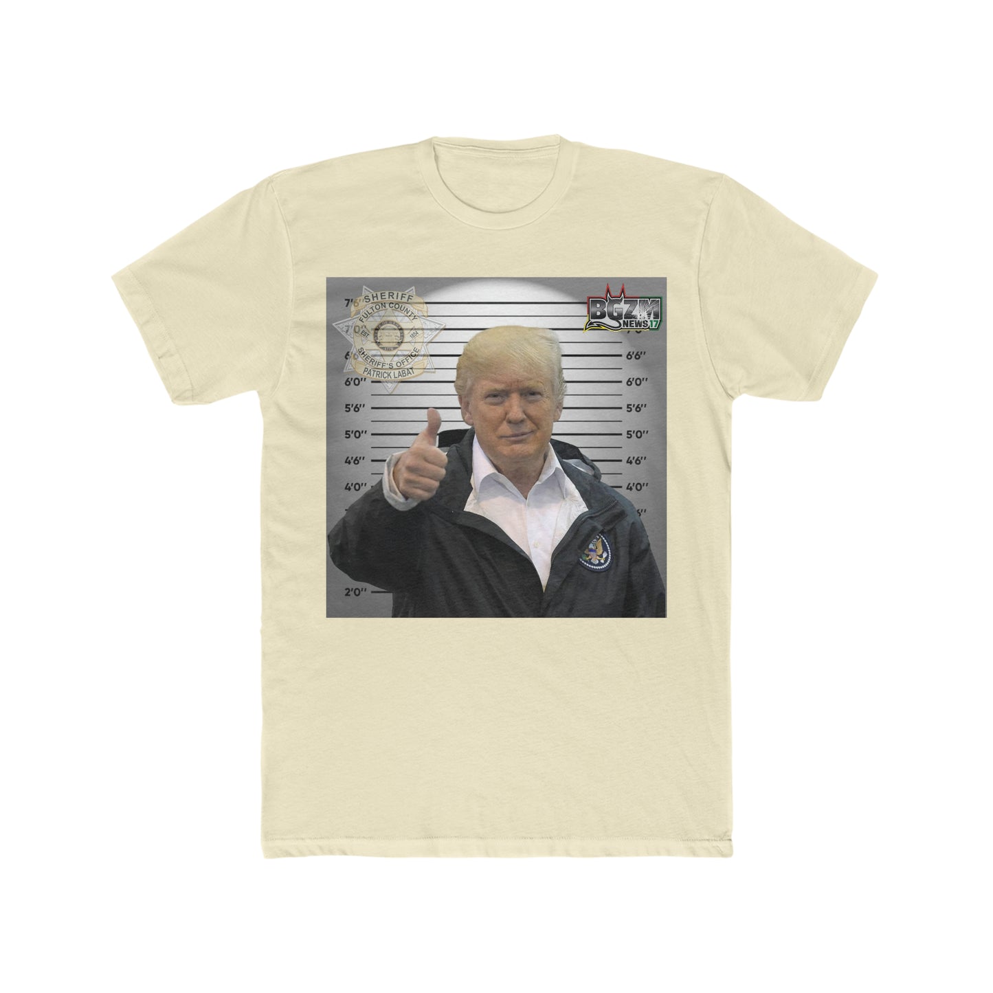 Thumbs Up for Trump Men's Cotton Crew Tee