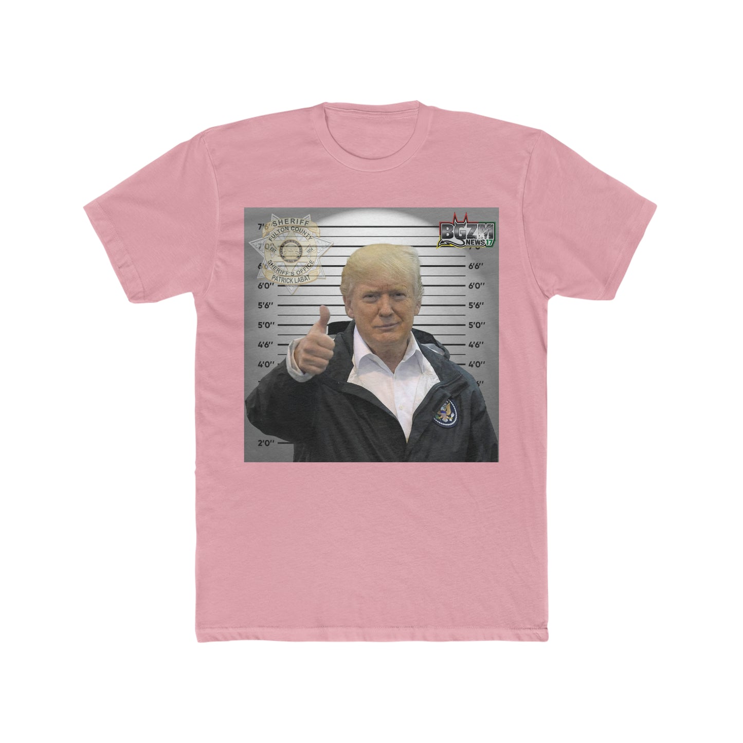Thumbs Up for Trump Men's Cotton Crew Tee