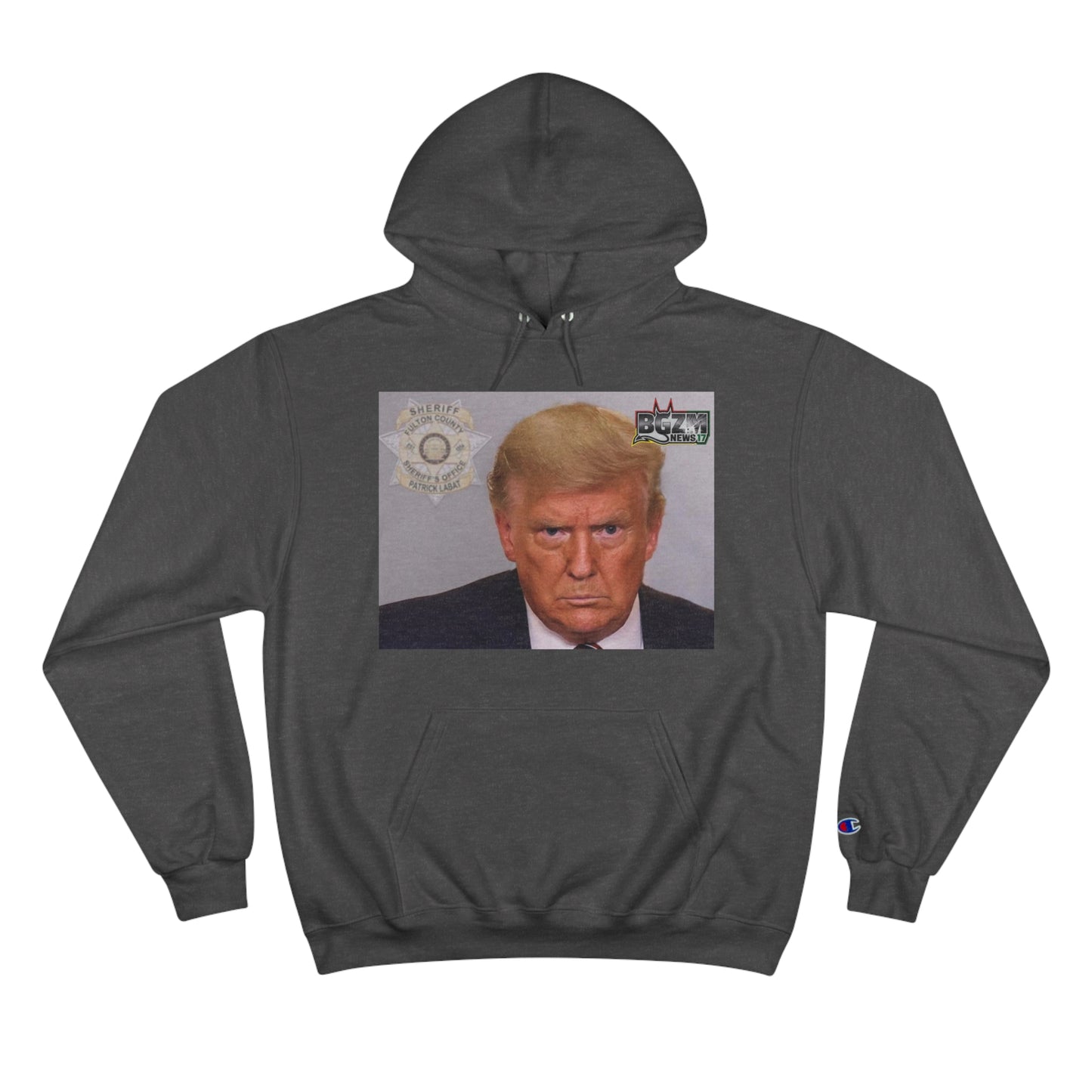 Trump 2024 Mugshot 2 Champion Hoodie