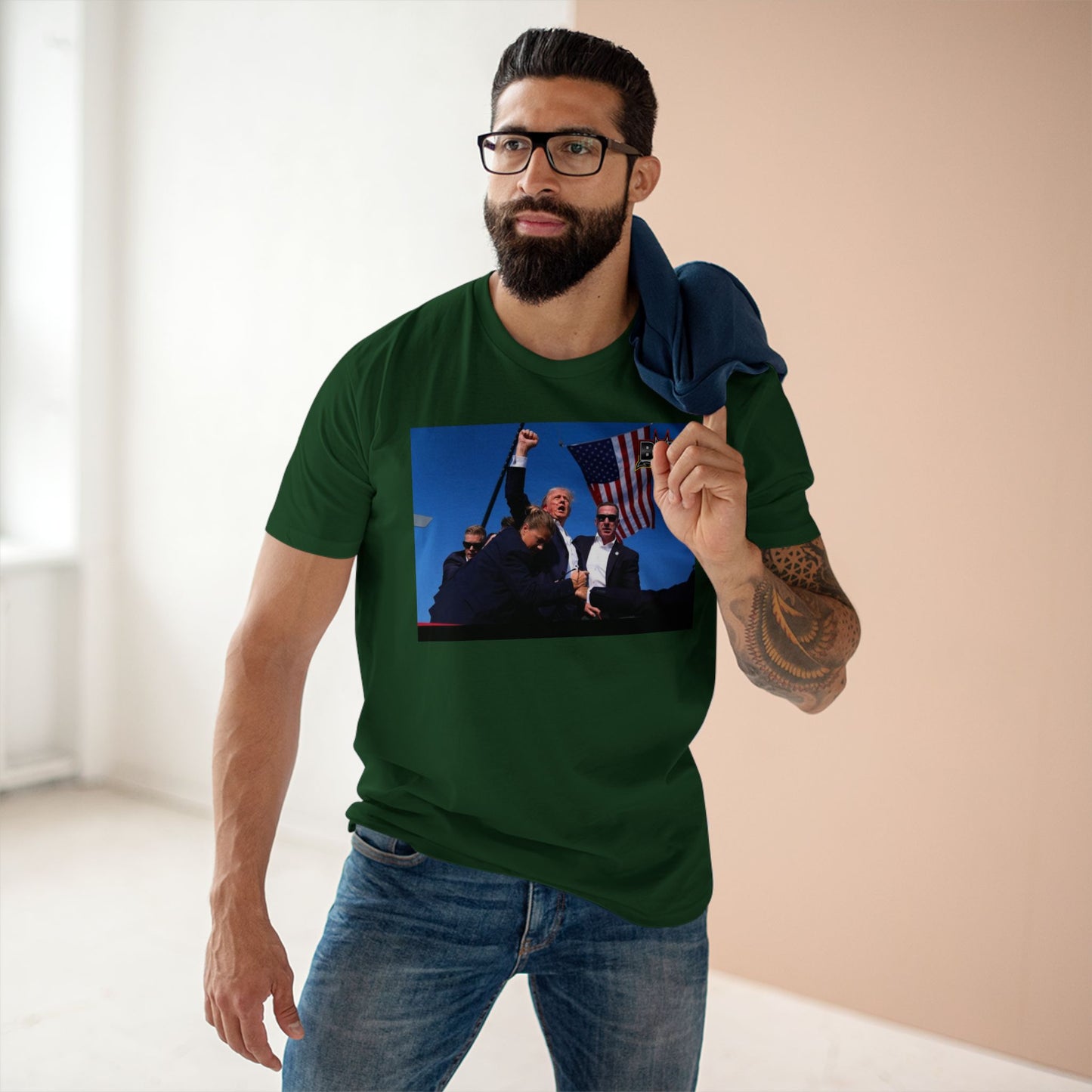 Trump Fights For USA T Shirt