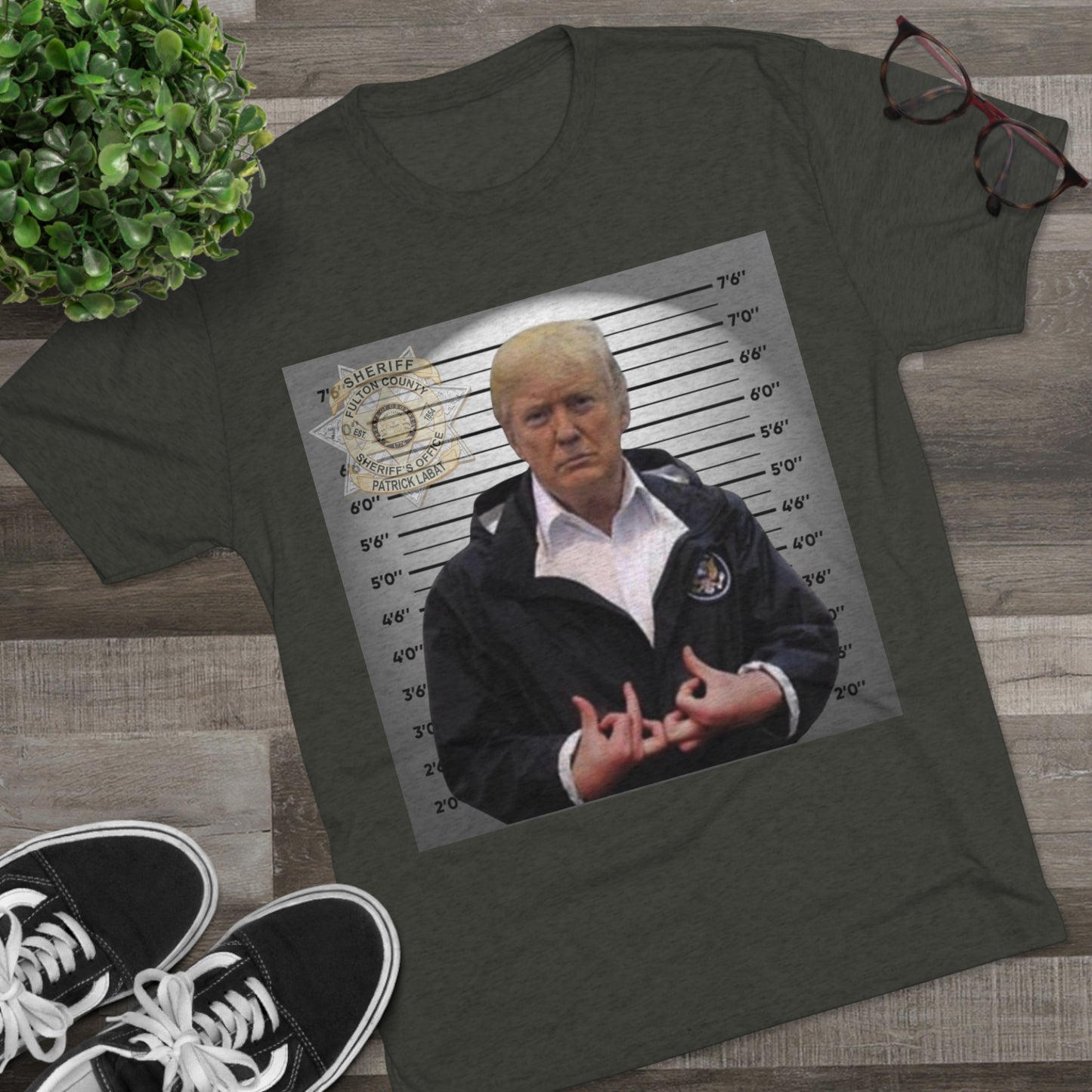 Trump is a Blood Unisex Tri-Blend Crew Tee