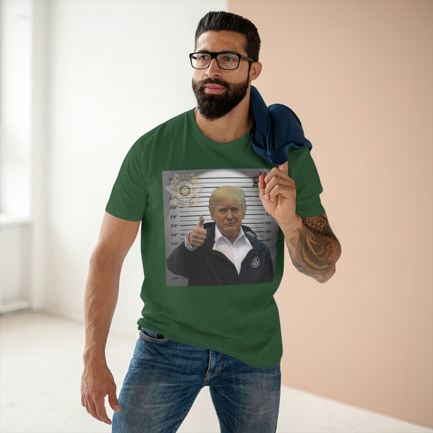 Thumbs Up For Trump Men's Staple Tee
