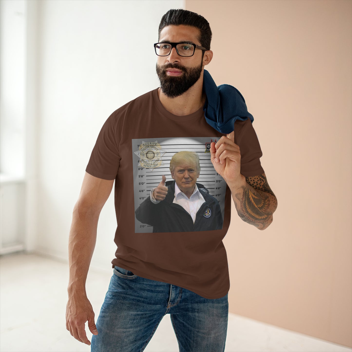 Thumbs Up For Trump Men's Staple Tee
