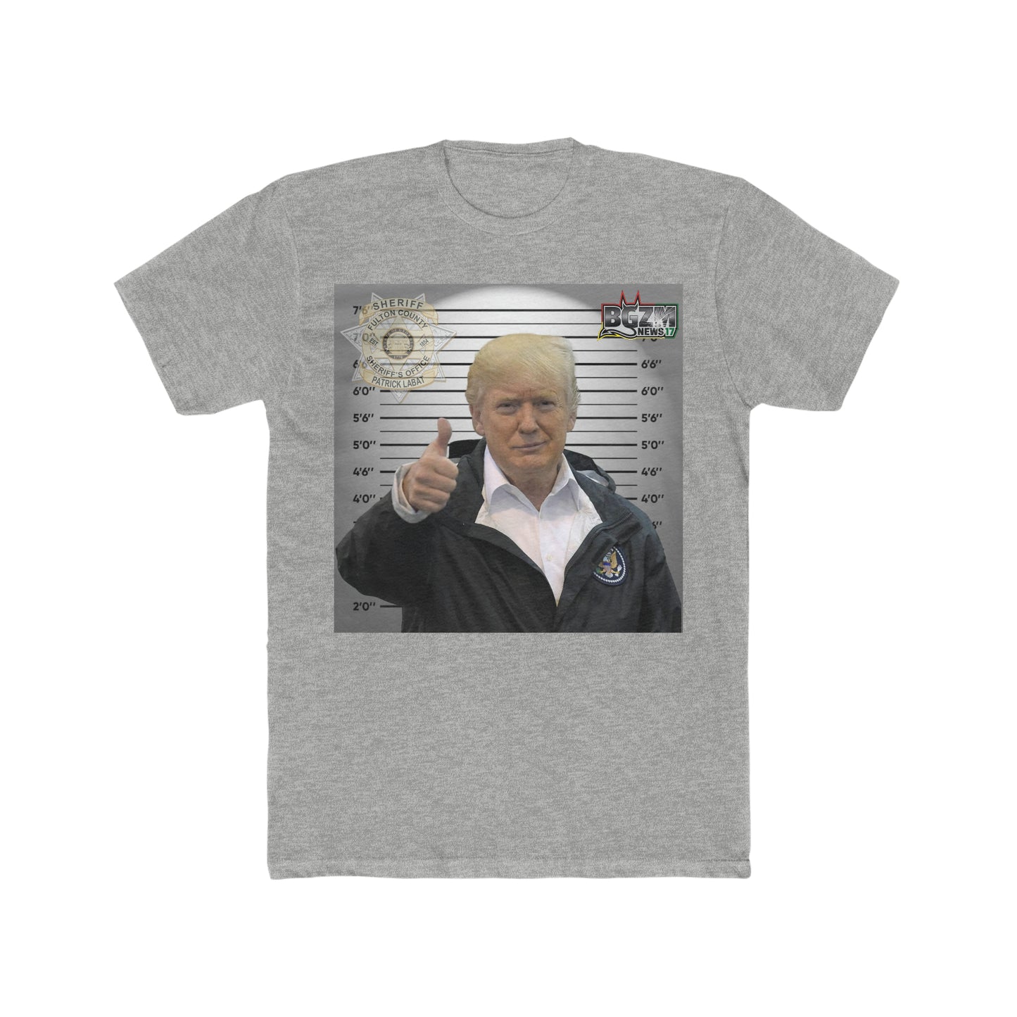 Thumbs Up for Trump Men's Cotton Crew Tee