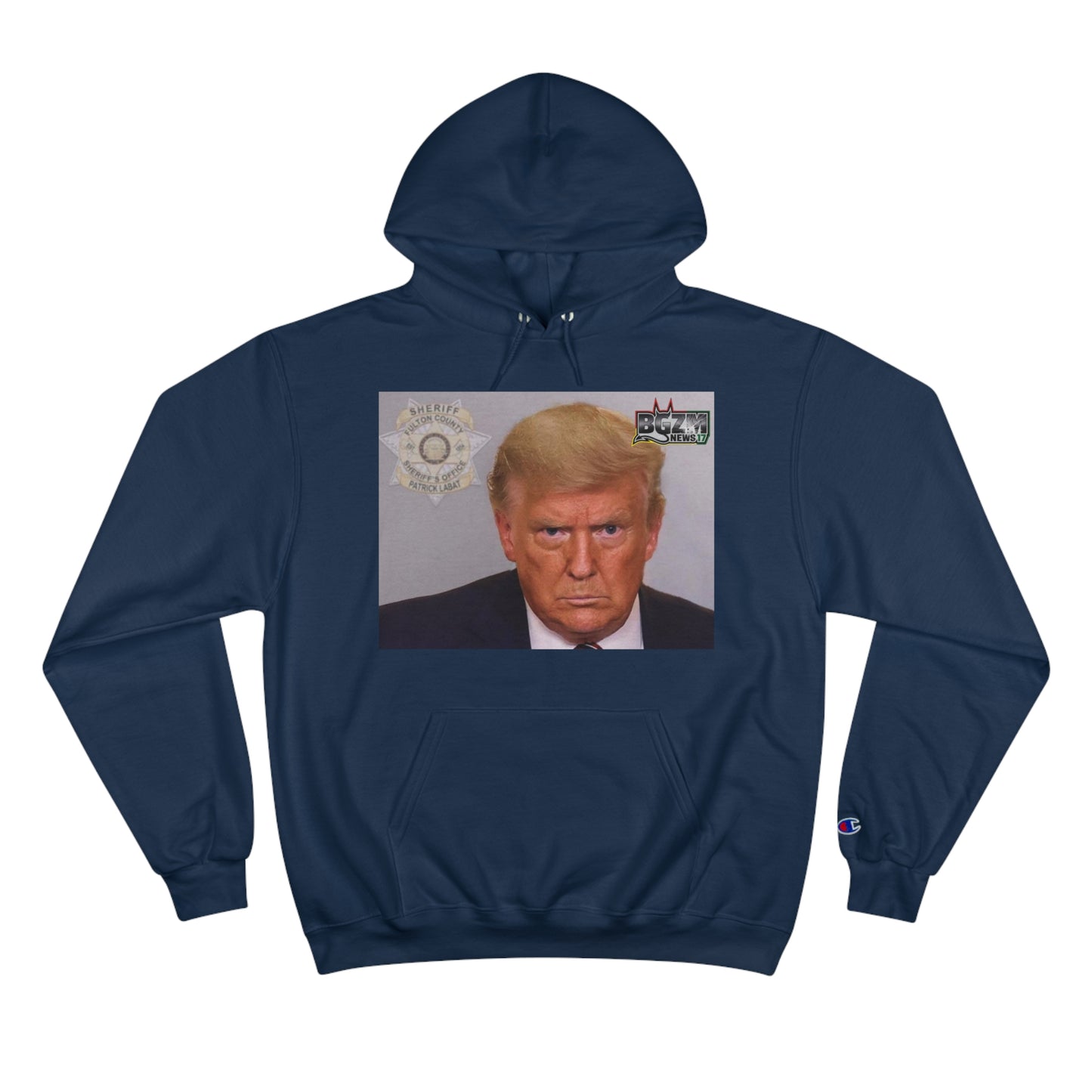 Trump 2024 Mugshot 2 Champion Hoodie