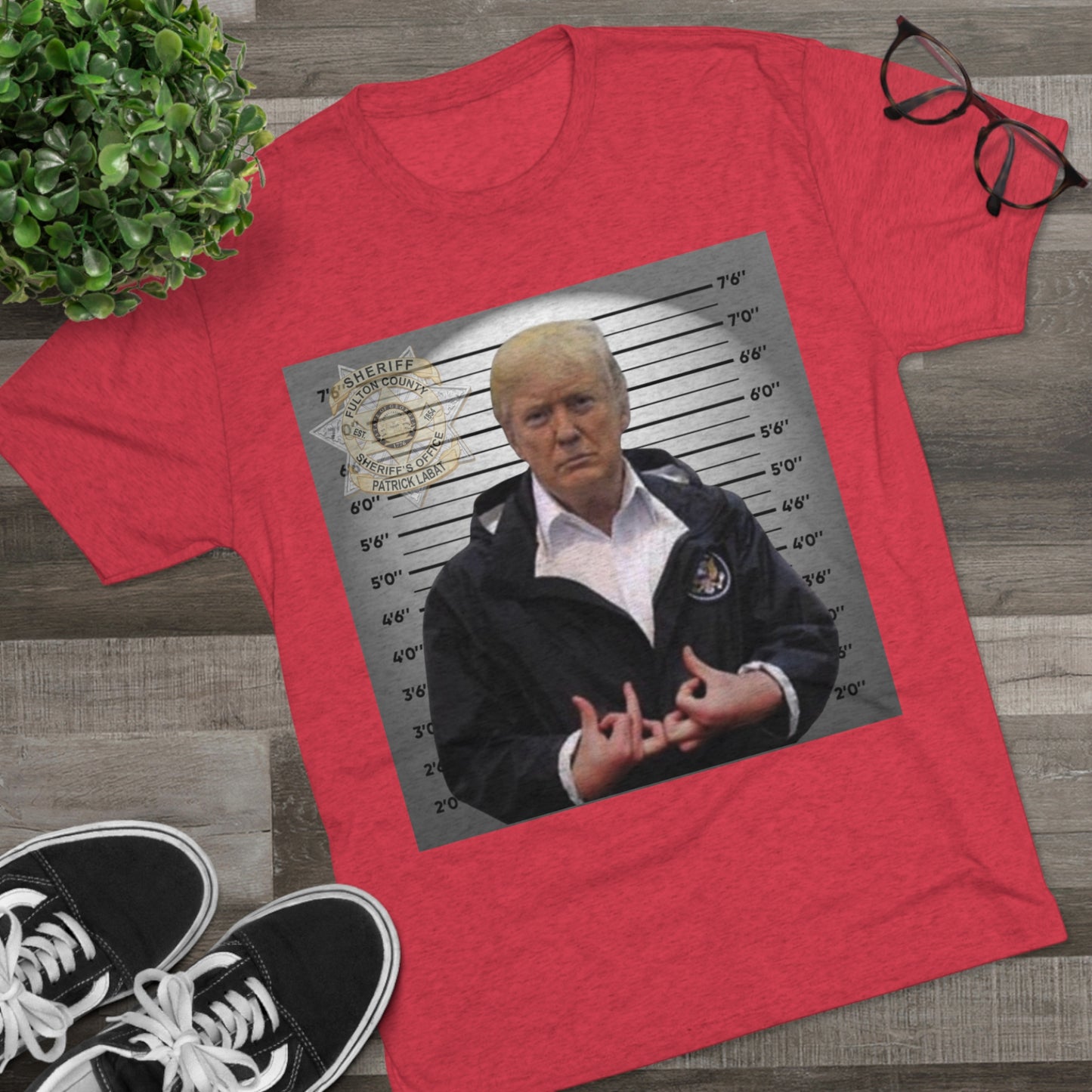 Trump is a Blood Unisex Tri-Blend Crew Tee