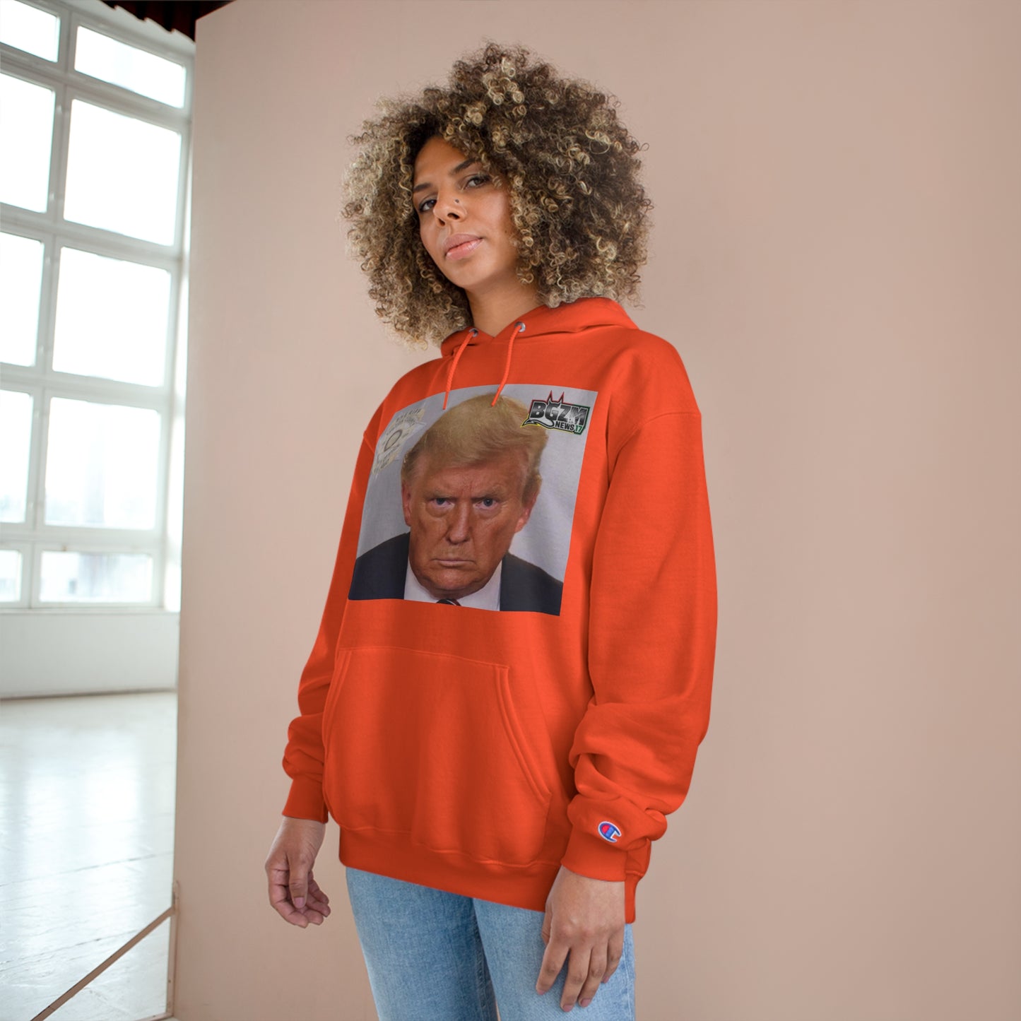 Trump 2024 Mugshot 2 Champion Hoodie