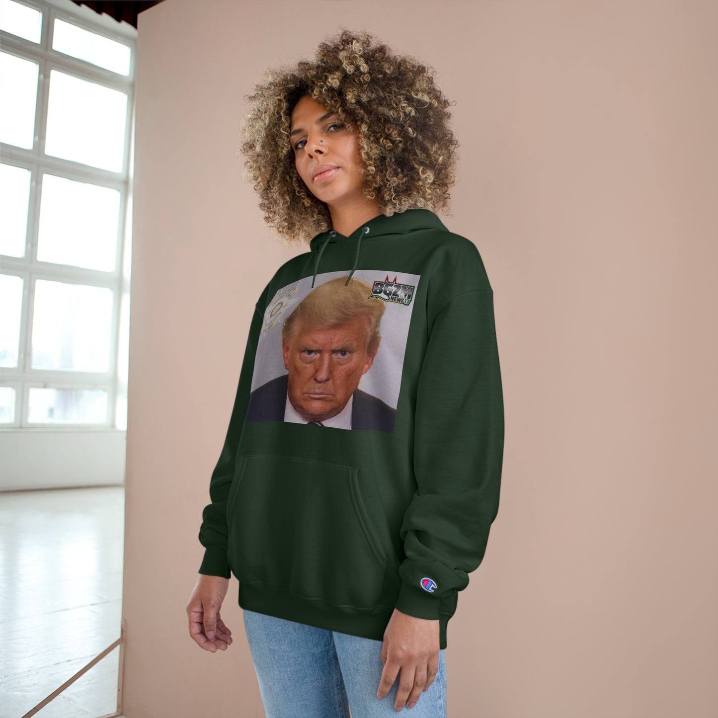 Trump 2024 Mugshot 2 Champion Hoodie