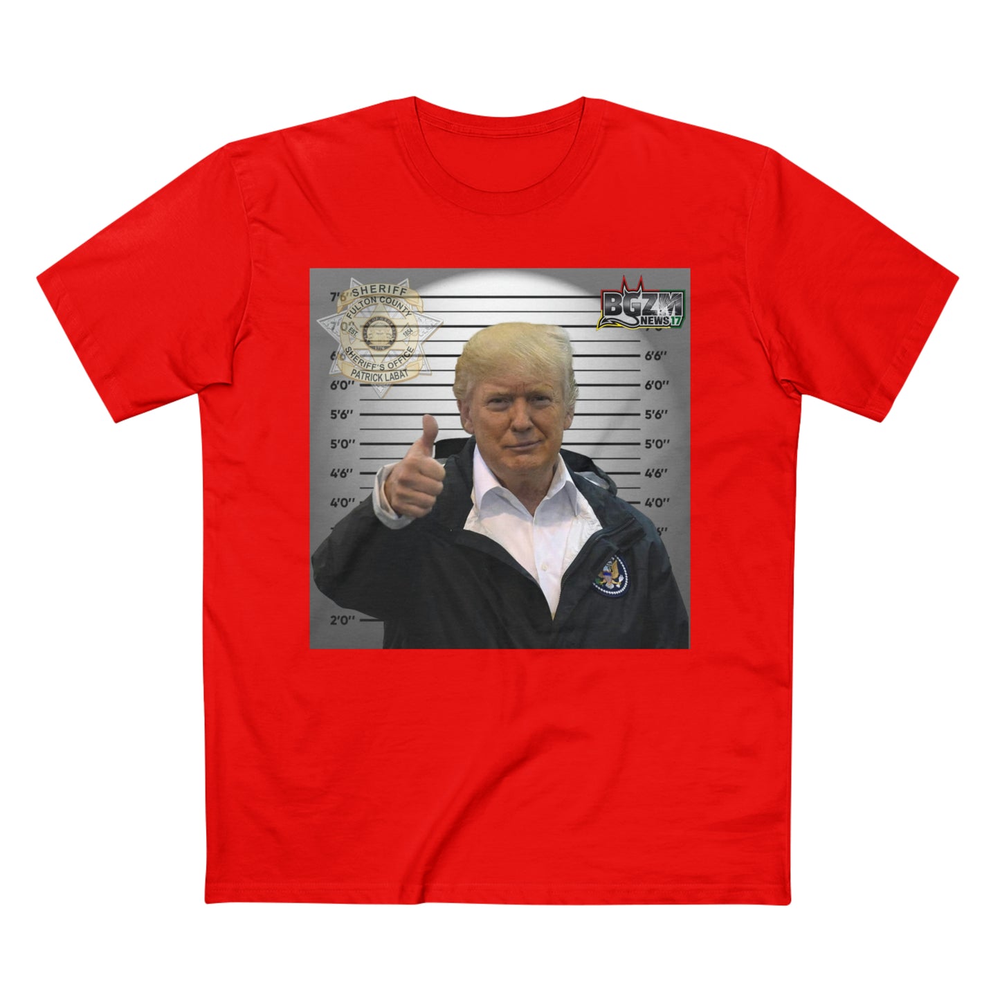Thumbs Up For Trump Men's Staple Tee