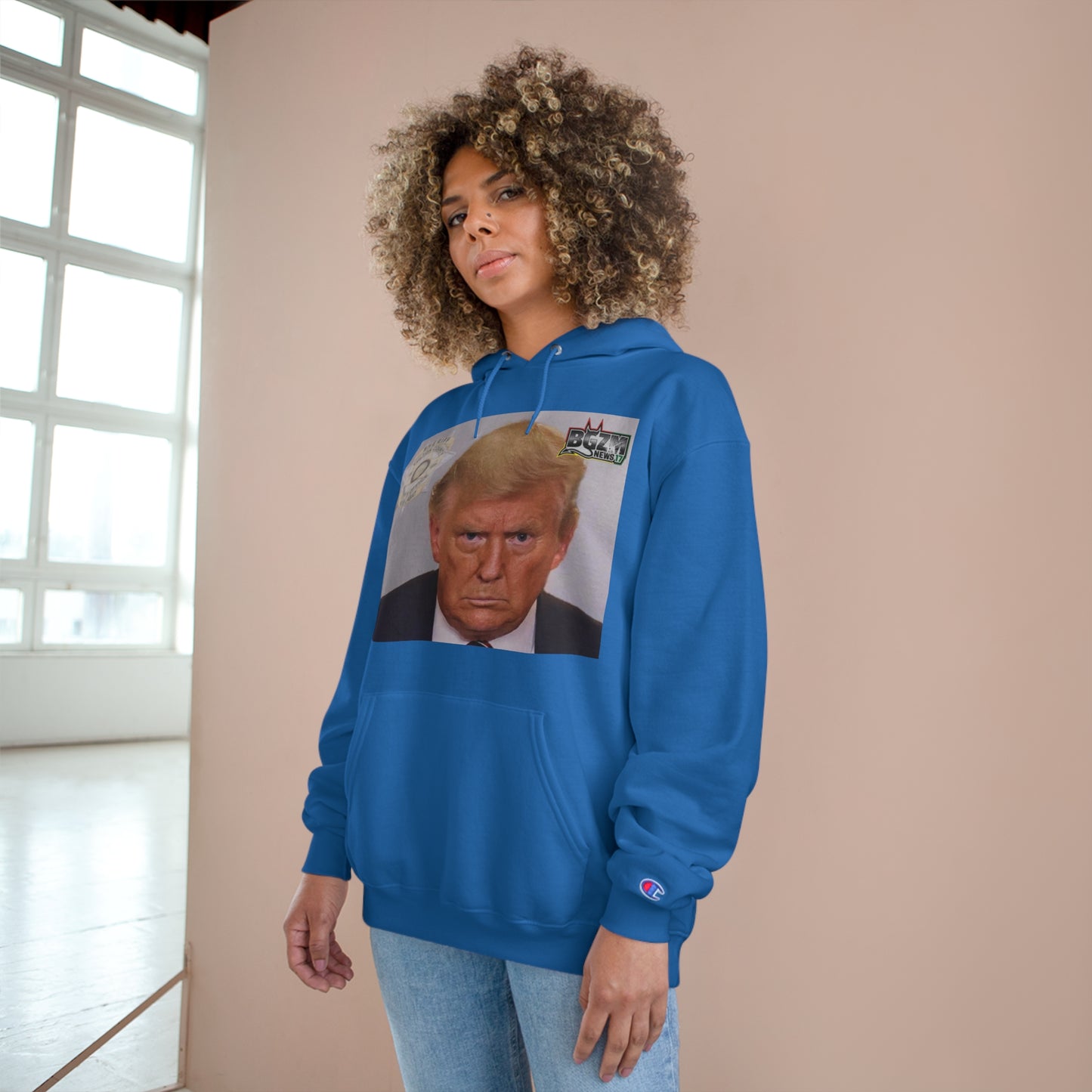 Trump 2024 Mugshot 2 Champion Hoodie